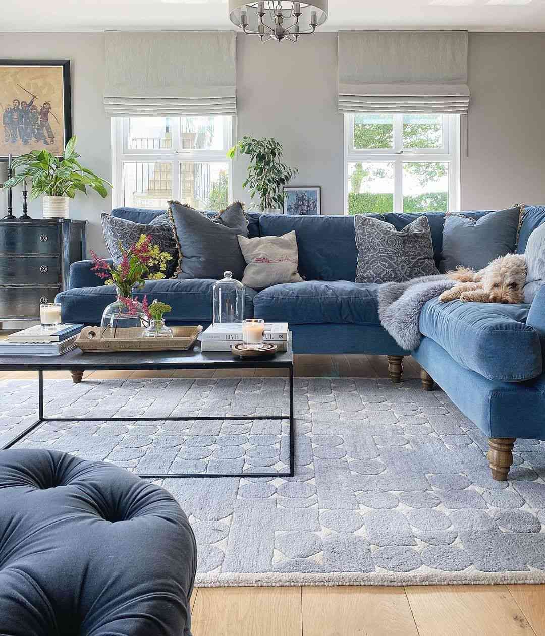 23 Blue And Gray Living Room Ideas Pertaining To Sofas In Bluish Grey (Photo 1 of 15)