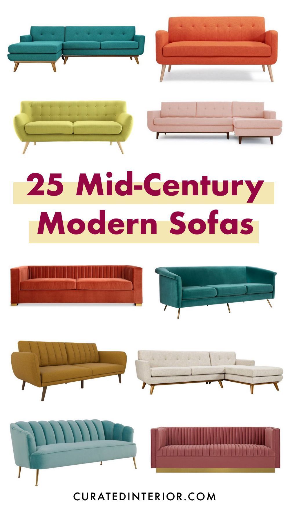 25 Fabulous Mid Century Modern Sofas To Buy Online | Mid Century Modern Sofa,  Modern Sofa, Mid Century Sofa Throughout Mid Century Modern Sofas (Photo 14 of 15)