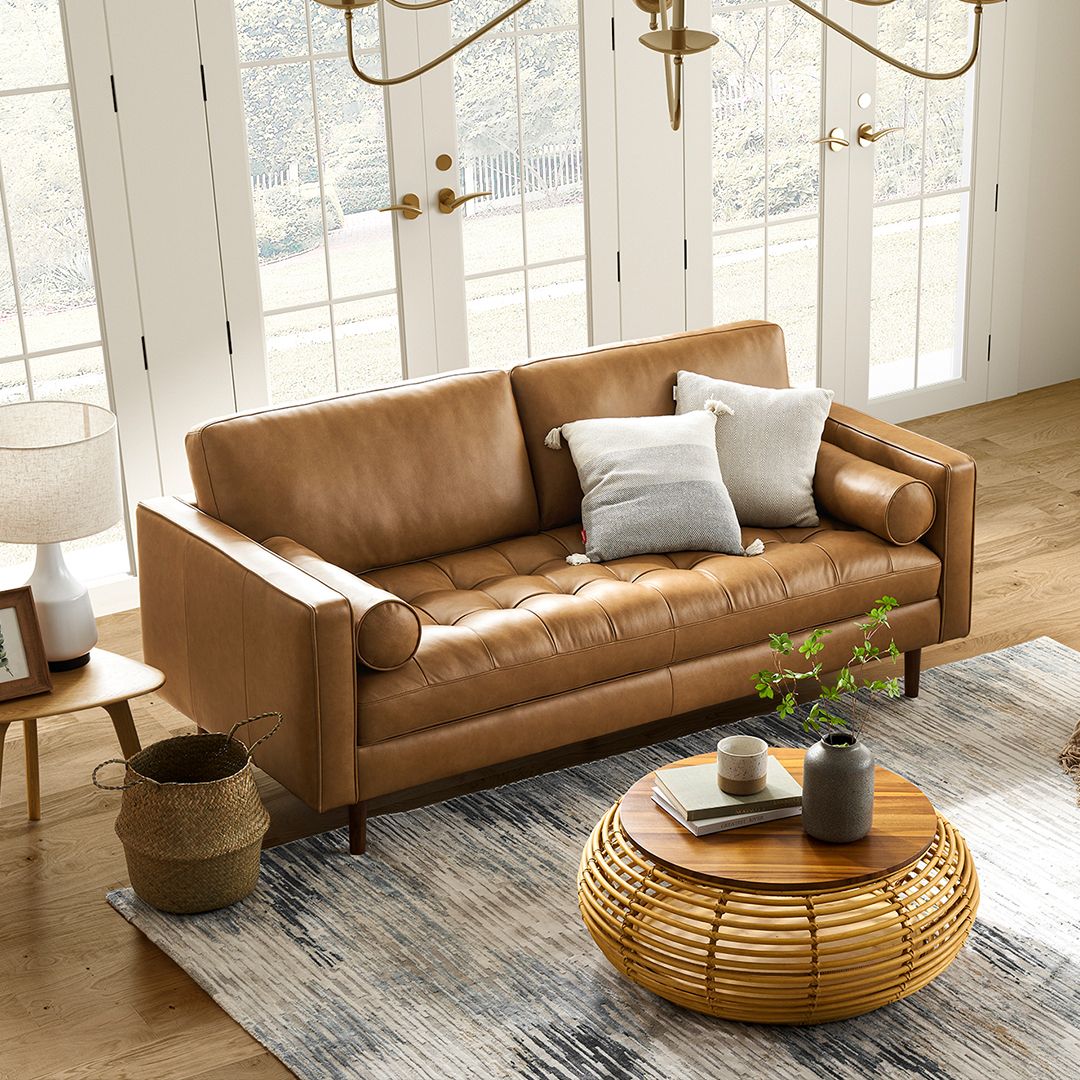 3 Differences Between Faux And Real Leather | Castlery Us In Faux Leather Sofas (Photo 1 of 15)