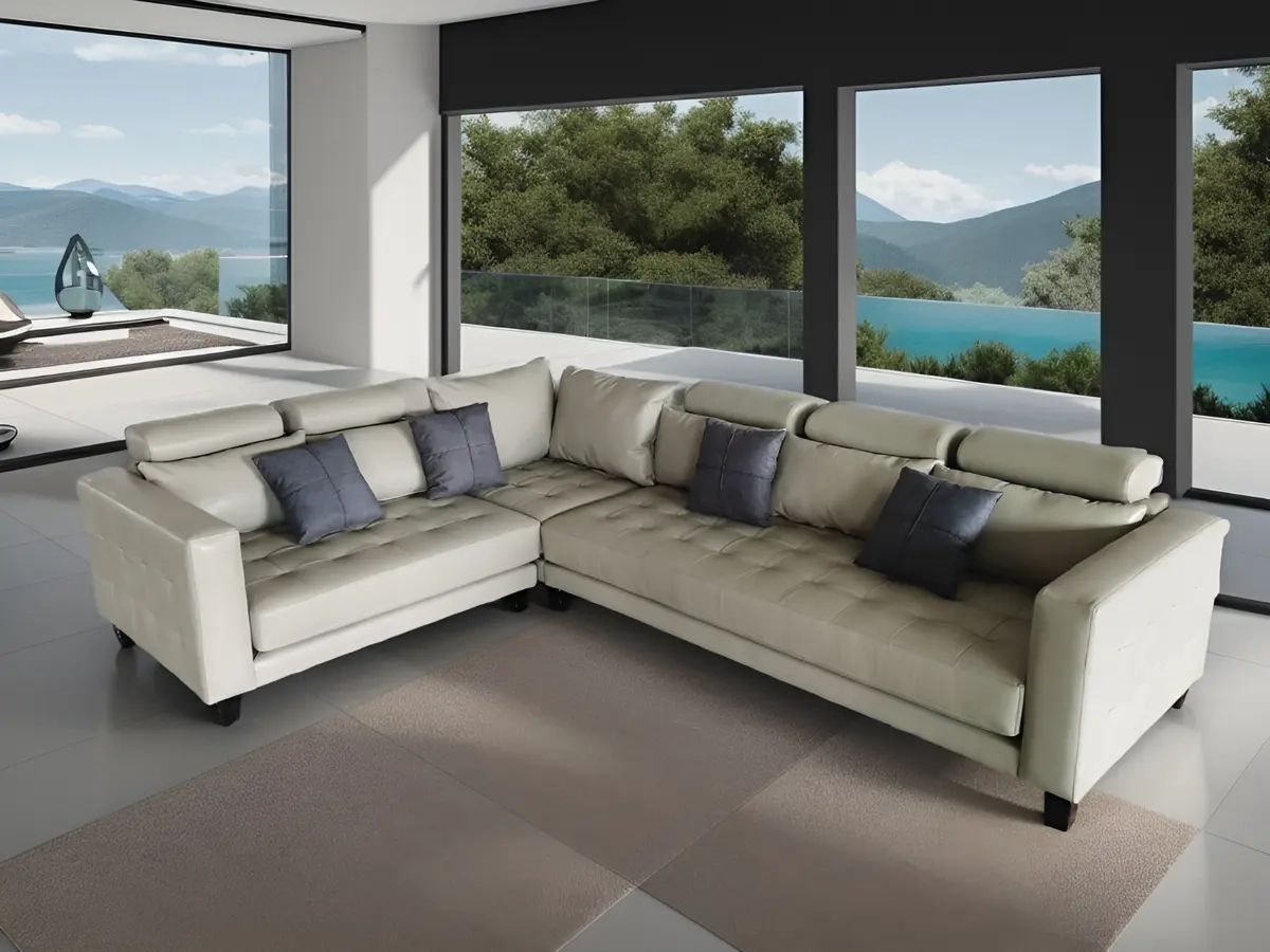 3 Piece Modern Leather Sectional Sofa Set S158 (Custom Made Options) | Ebay Pertaining To 3 Piece Leather Sectional Sofa Sets (Photo 4 of 15)