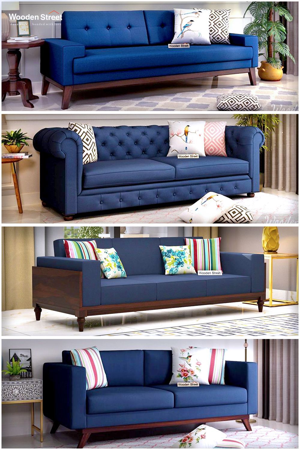 3 Seater Sofa | Wooden Sofa Designs, Sofa Bed Design, Sofa Table Decor Inside Modern 3 Seater Sofas (Photo 13 of 15)