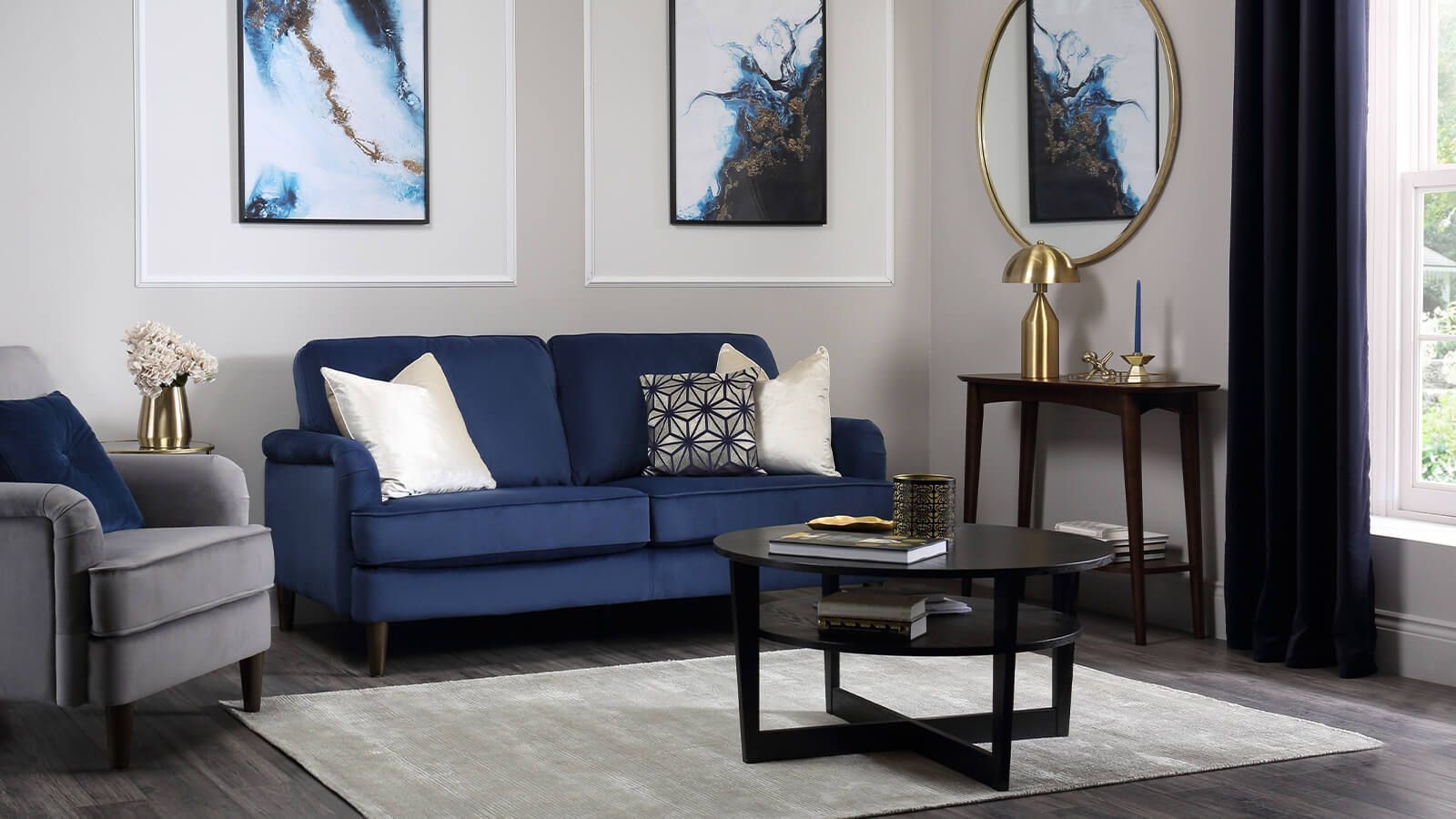 5 Ways To Style Your Grey And Blue Living Room | Inspiration | Furniture  And Choice In Sofas In Bluish Grey (View 4 of 15)