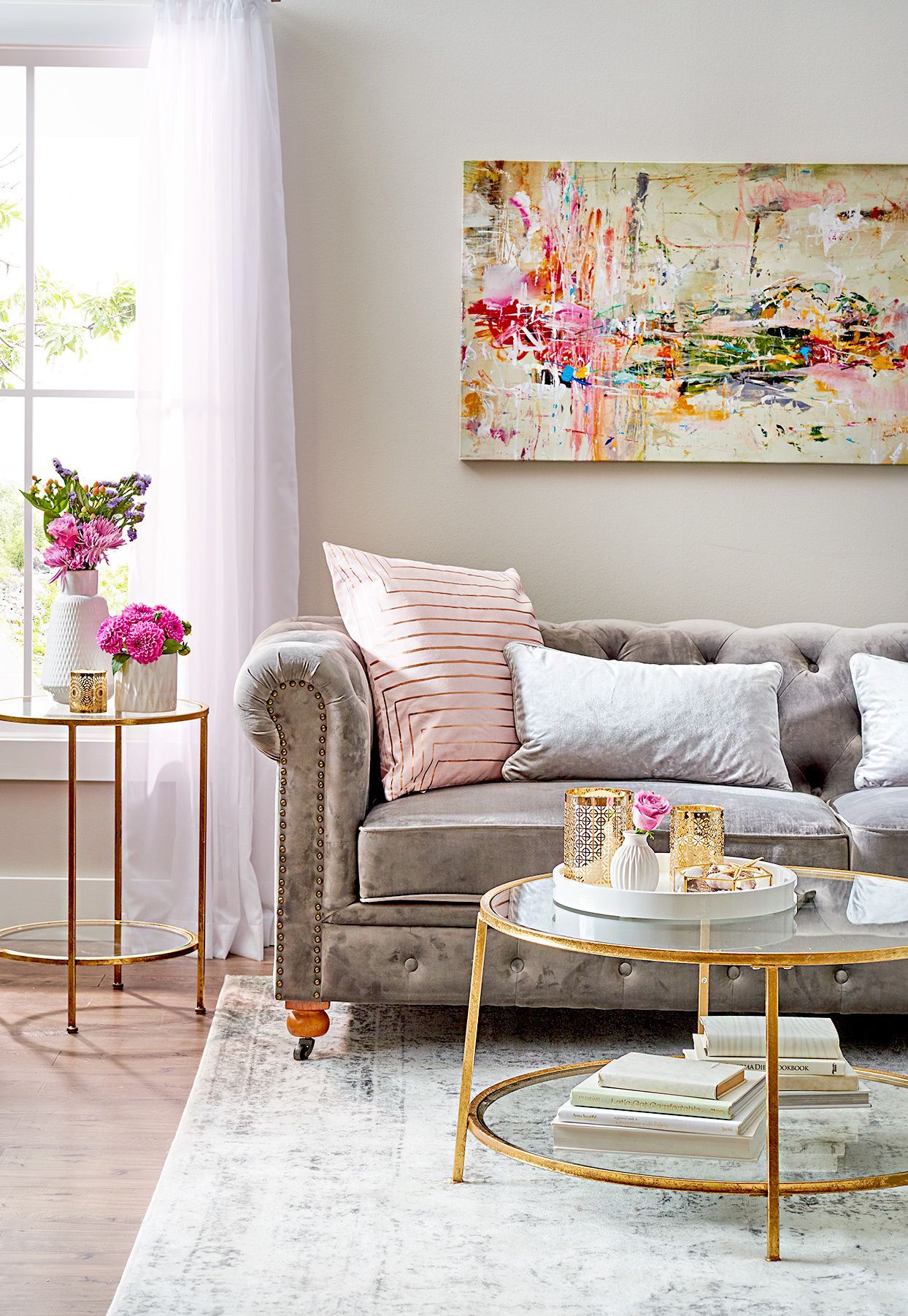 7 Flawless Ways To Style A Gray Sofa Inside Dark Grey Loveseat Sofas (Photo 15 of 15)
