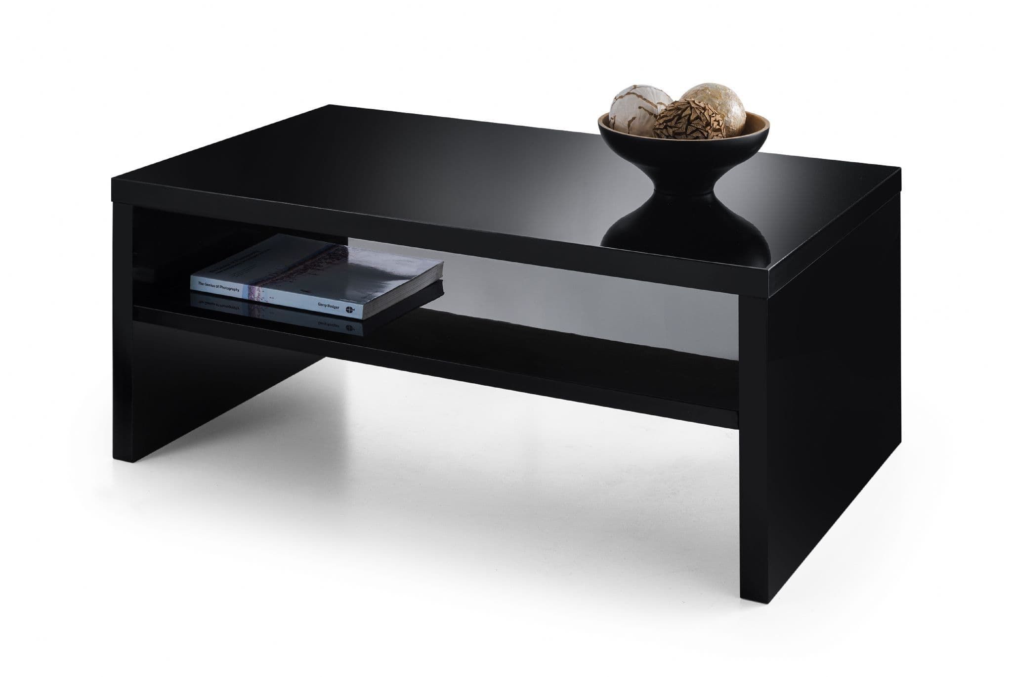 Algeciras Black High Gloss Lacquered Mirror Finish Coffee Table Jb337 Pertaining To High Gloss Black Coffee Tables (Photo 4 of 15)