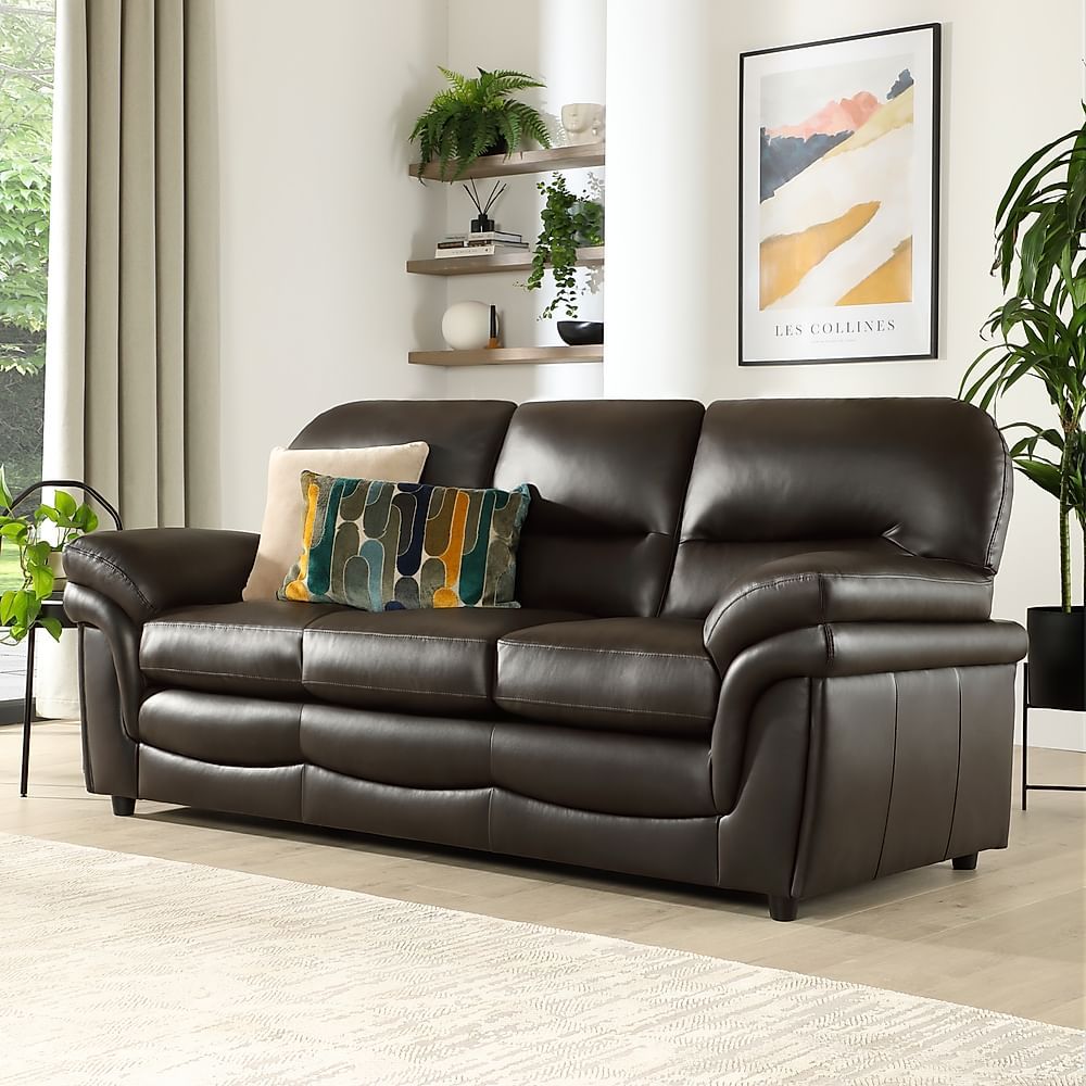 Featured Photo of Faux Leather Sofas in Dark Brown