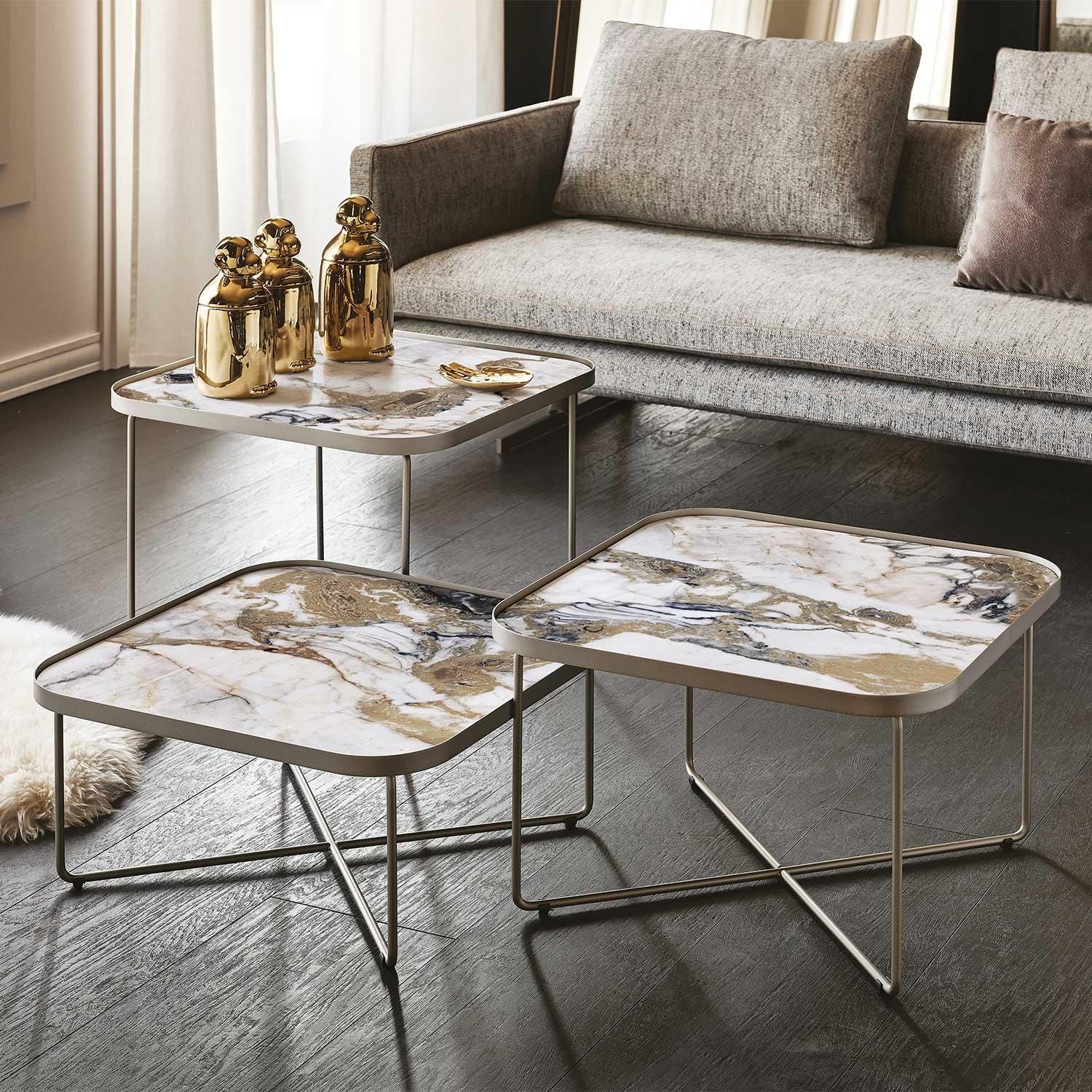 Benny Ceramic And Metal Occasional Tablecattelan | Diotti With Occasional Coffee Tables (Photo 4 of 15)