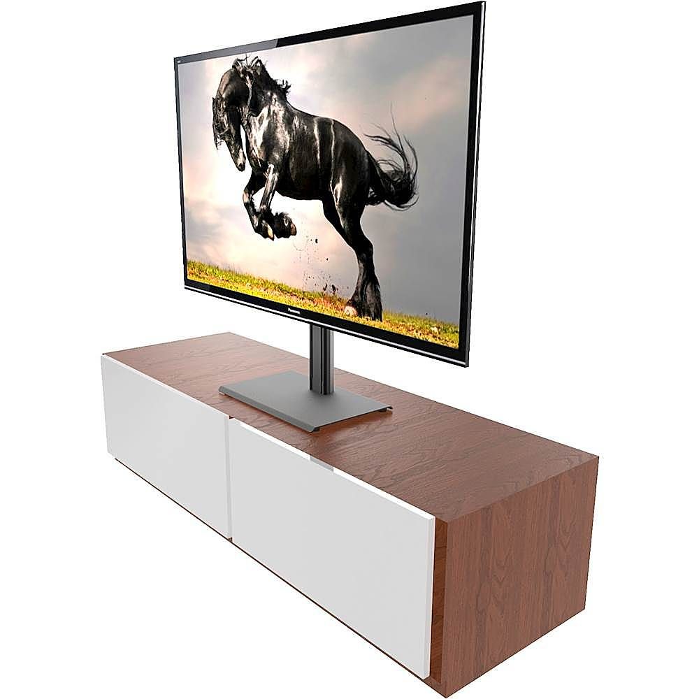 Best Buy: Kanto Tabletop Tv Stand For Most Flat Panel Tvs Up To 65" Black  Tts100 Inside Universal Tabletop Tv Stands (Photo 7 of 15)