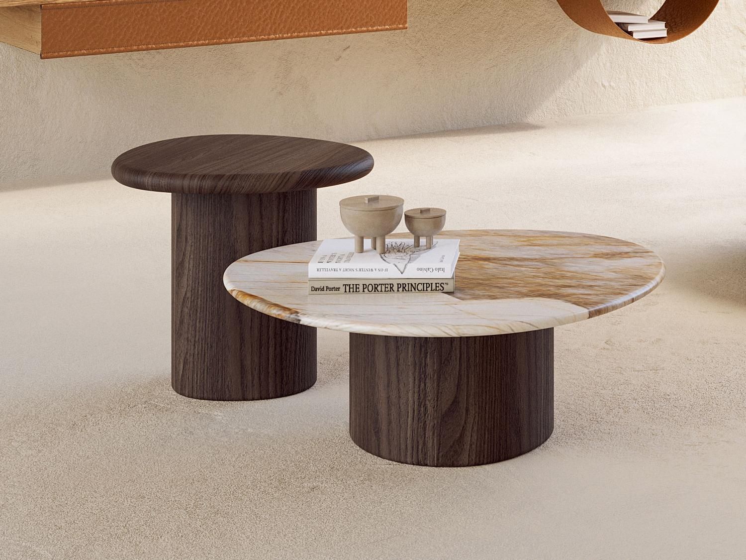 Bolé Occasional Table With Solid Wood Base | Diotti Pertaining To Occasional Coffee Tables (View 3 of 15)