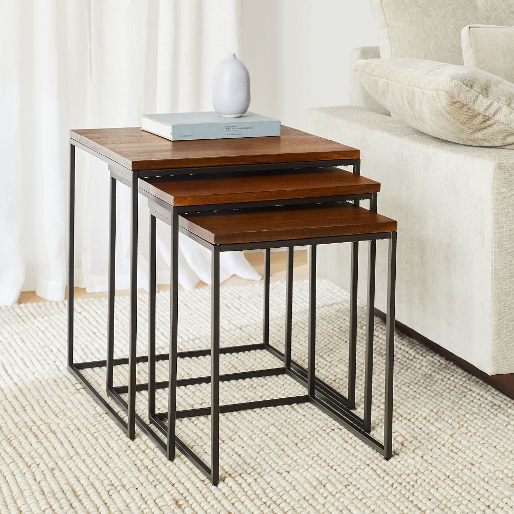 Buy Online Streamline Nesting Side Tables (38Cm–51Cm) – Set Of 3 Now | West  Elm Uae Uae For Coffee Tables Of 3 Nesting Tables (View 3 of 15)