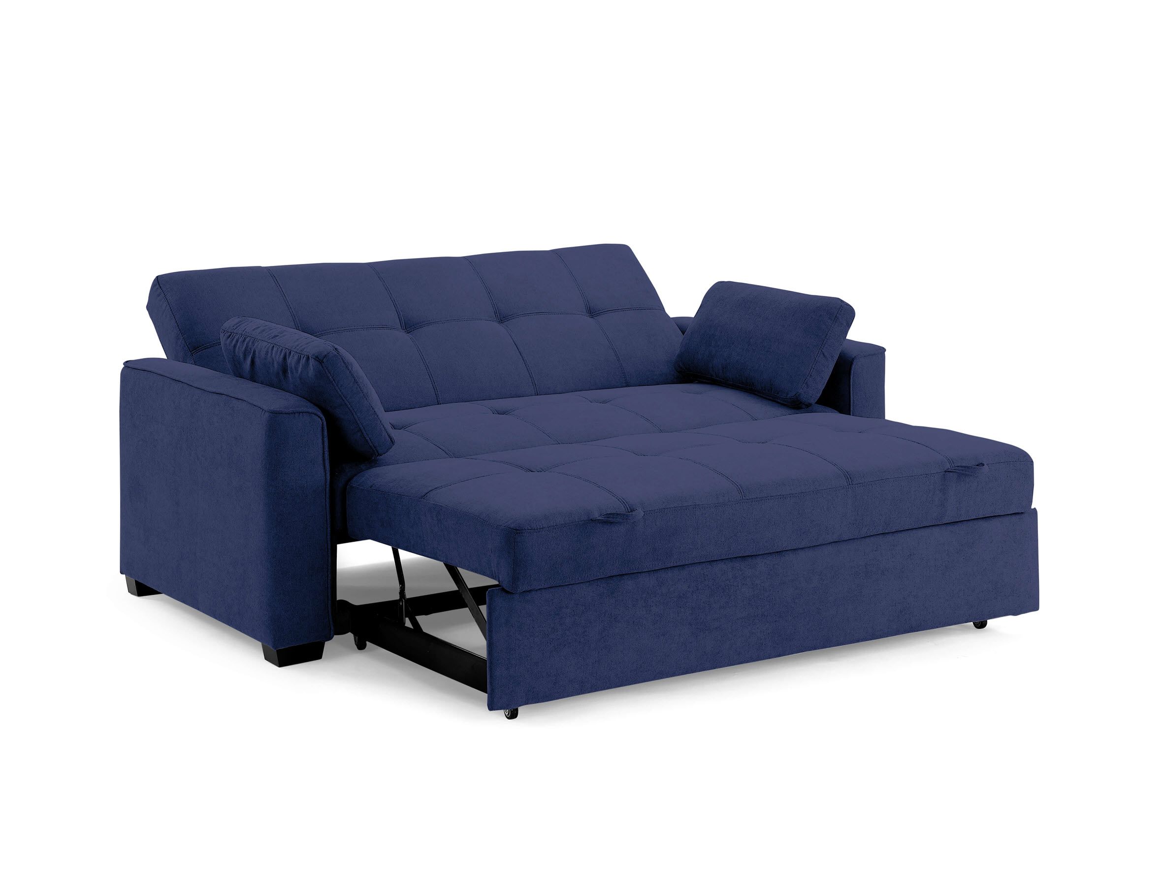 Cape Cod Nantucket Futon Sofa Sleeper Bed Navy Blue | Sleepworks Intended For Navy Sleeper Sofa Couches (Photo 5 of 15)
