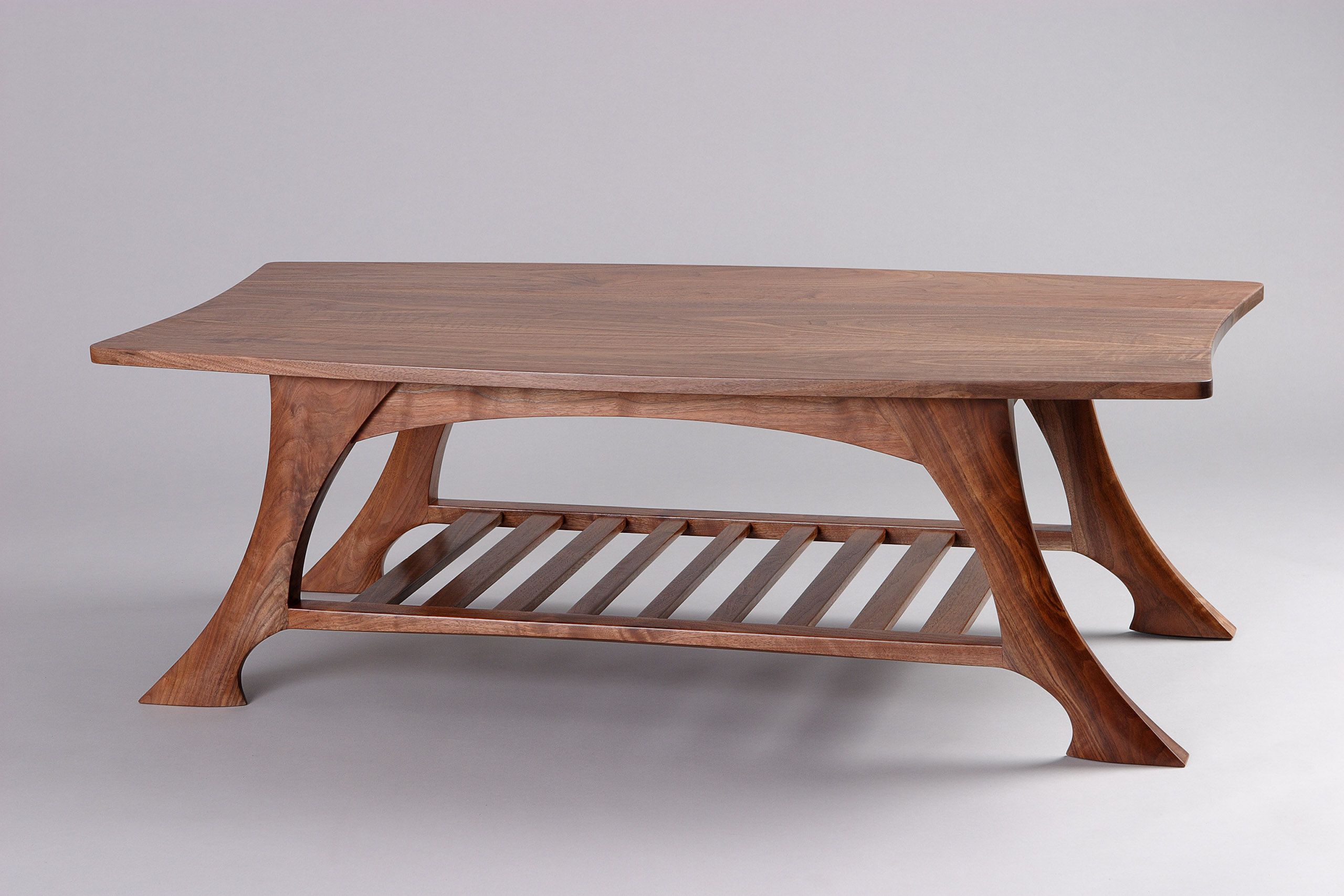 Casa Grande Coffee Table | Black Walnut Solid Wood – Seth Rolland Within Coffee Tables With Solid Legs (View 10 of 15)