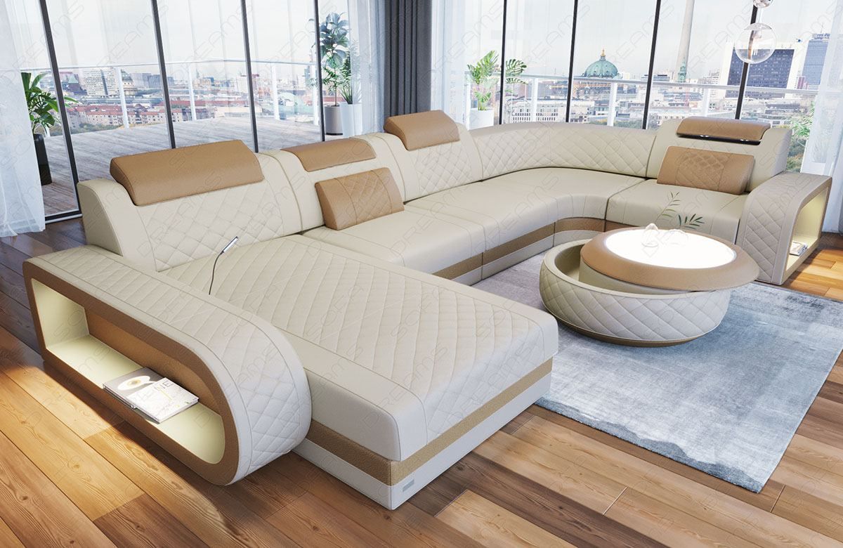 Charlotte Fabric Sectional Sofa | Sofadreams Within U Shaped Couches In Beige (Photo 10 of 15)