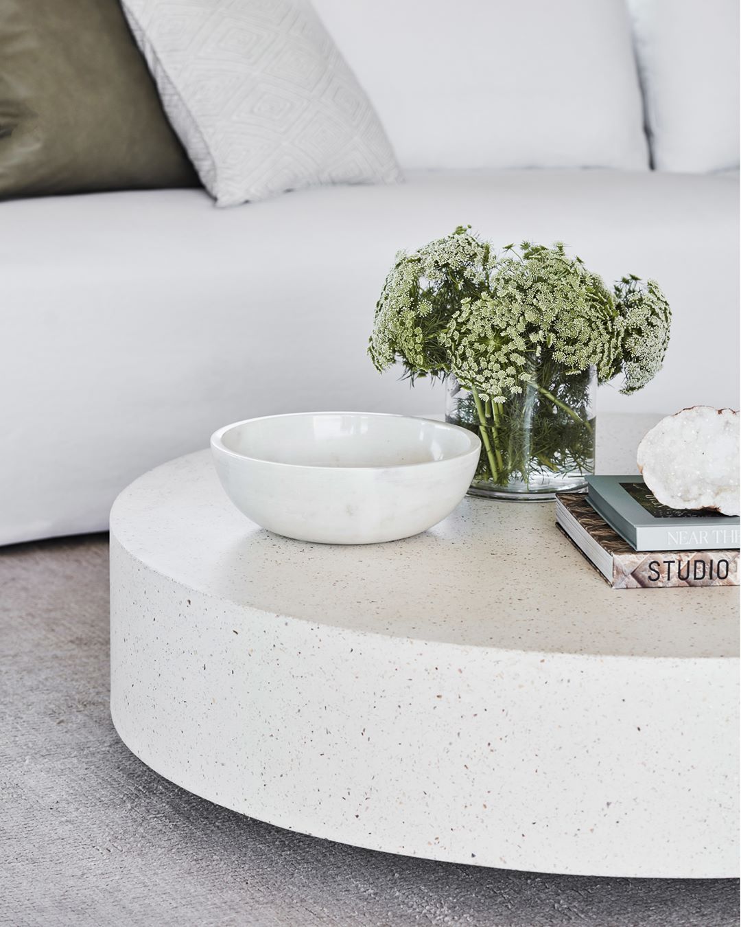Coco Republic On Instagram: “The Monaco Round Concrete Coffee Table Is  Versatile For Indoors And Out… | Concrete Coffee Table, Minimalist Coffee  Table, Coffee Table Intended For Monaco Round Coffee Tables (Photo 1 of 15)
