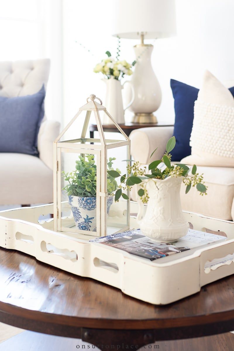Coffee Table Decor Ideas That Add Interest + Style – On Sutton Place Regarding Coffee Tables With Trays (View 12 of 15)