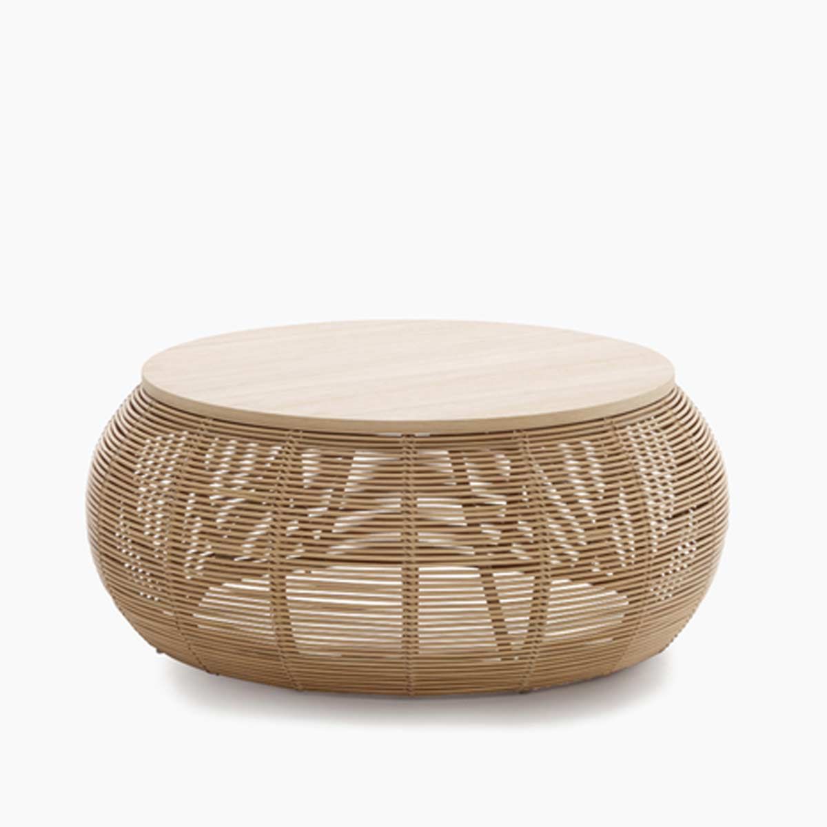 Coffee Table In Rattan Grande | Vivi Vincent Sheppard – Livingdecò Pertaining To Rattan Coffee Tables (View 10 of 15)