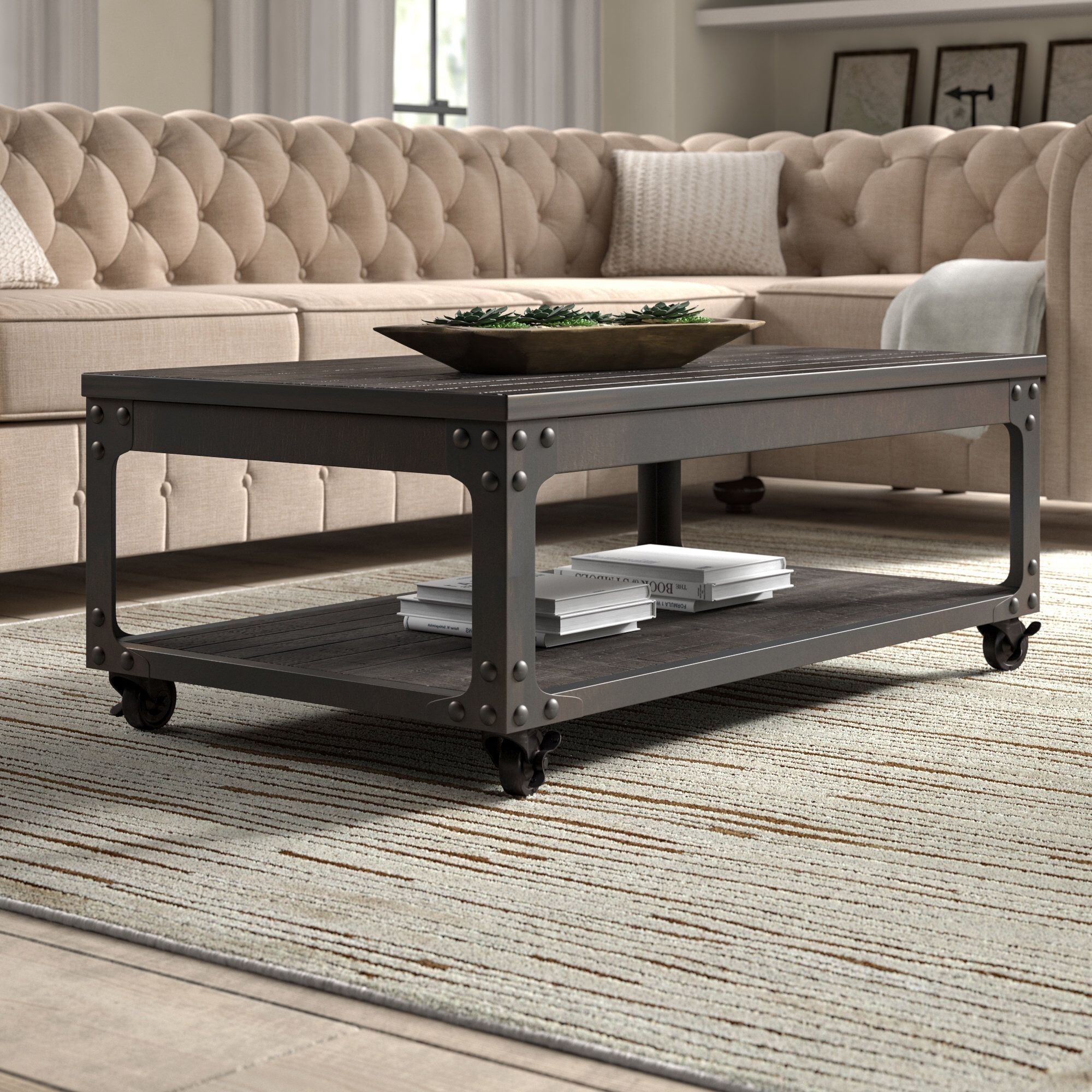 Coffee Table With Wheels – Foter For Coffee Tables With Casters (Photo 8 of 15)