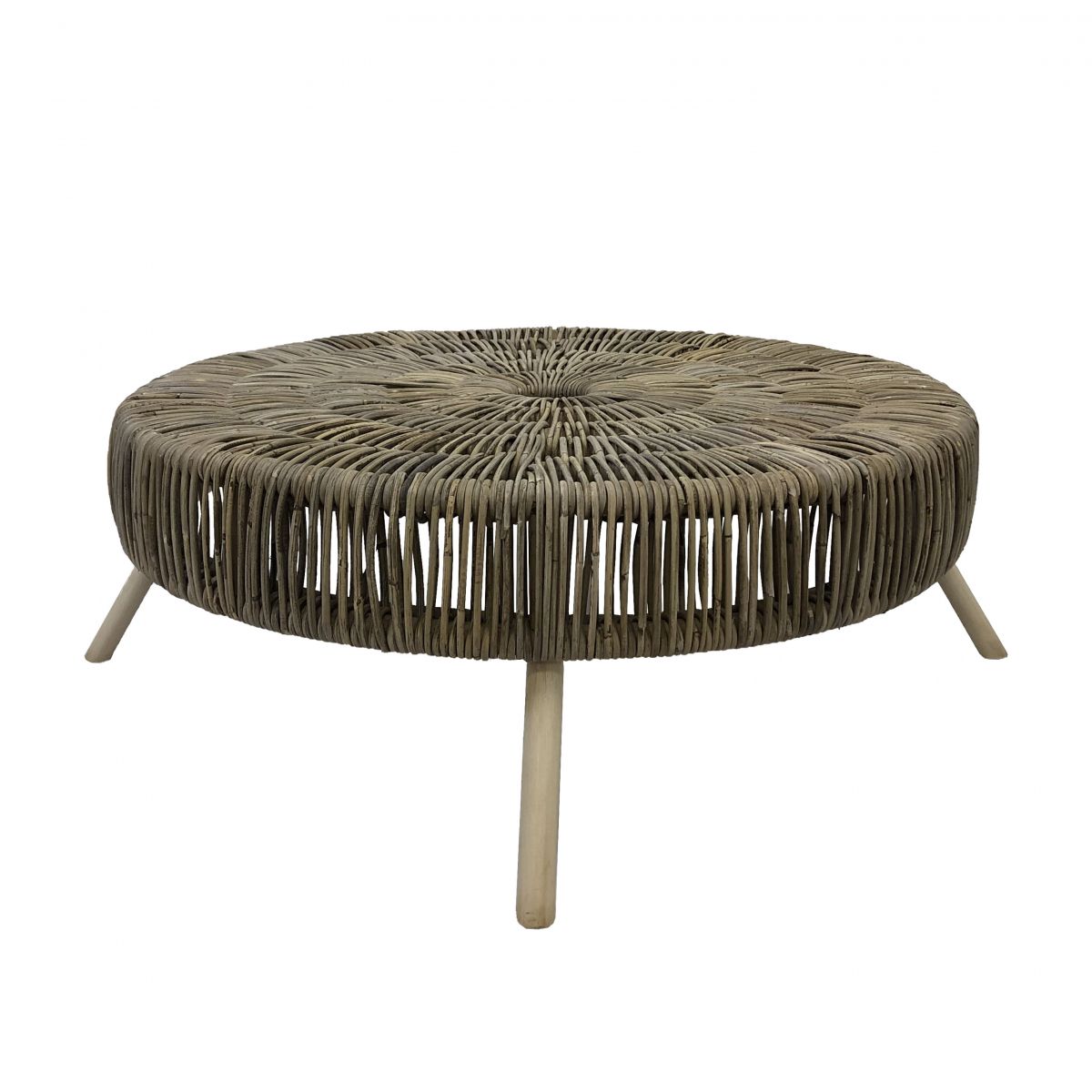 Coffee Tables – Natural Rattan Coffee Table – The Shop Rotin Mobilier Throughout Natural Outdoor Cocktail Tables (View 12 of 15)