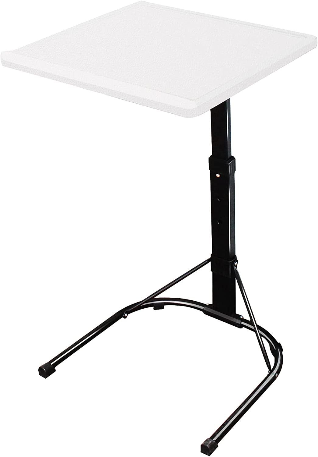 Coveronics Upgrade Folding Tv Tray Table – Adjustable Tv Dinner Table,  Couch Table Trays For Eating, Office, Laptop Stand, Portable Bed Sofa  Dinner Tray With 3 Angles & 3 Height, White – Walmart With Regard To Foldable Portable Adjustable Tv Stands (Photo 9 of 15)