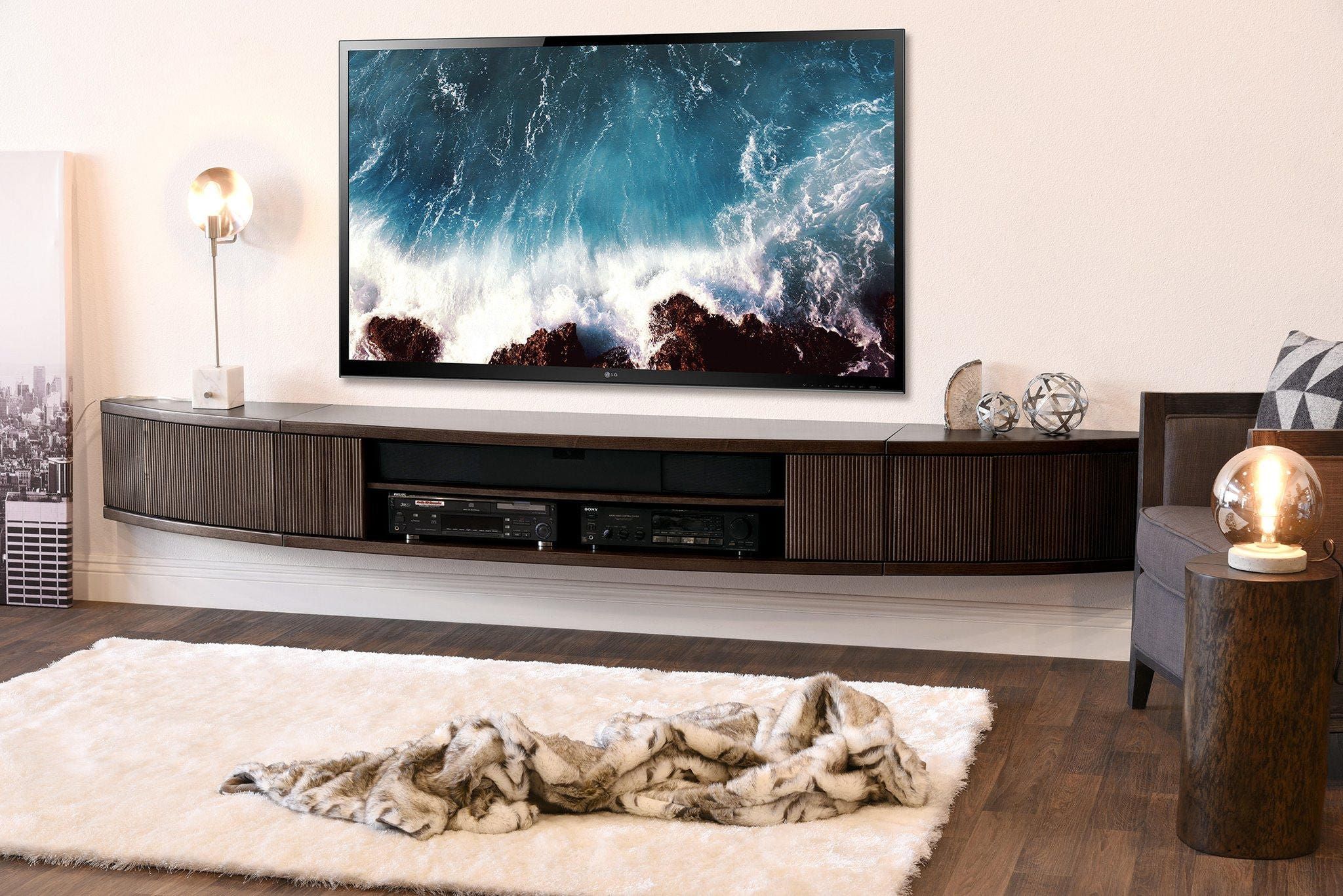 Featured Photo of Wall Mounted Floating Tv Stands