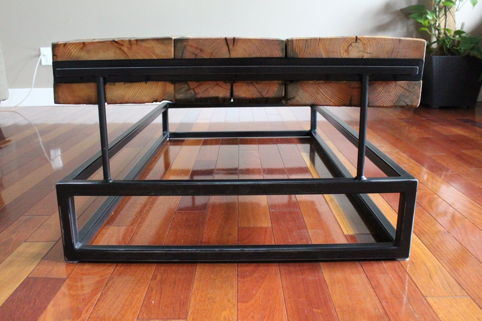 Custom Coffee Tables & Livingroom Furniture — Iron Hide Woodworks With Regard To Metal Side Tables For Living Spaces (View 6 of 15)