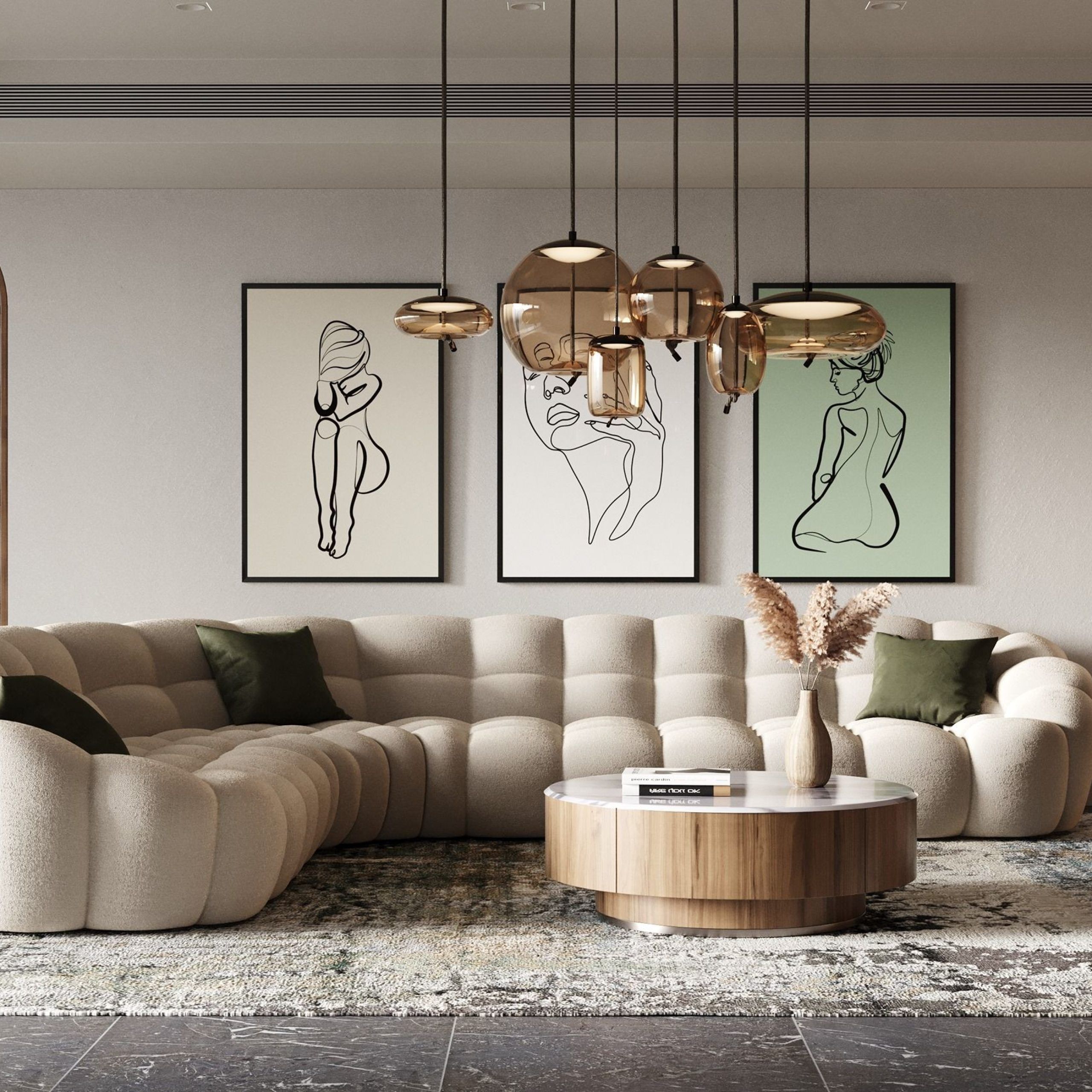 Divani Casa Yolonda – Modern Beige Curved Sectional Sofa Regarding Sofas In Beige (View 8 of 15)
