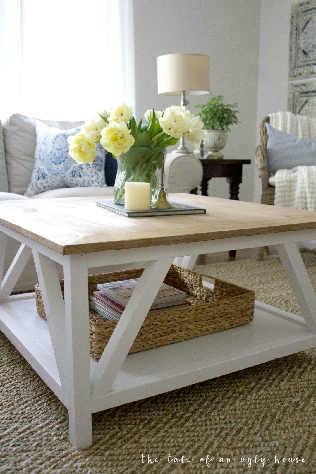 Diy Modern Farmhouse Coffee Table – Sincerely, Marie Designs Inside Modern Farmhouse Coffee Table Sets (View 5 of 15)