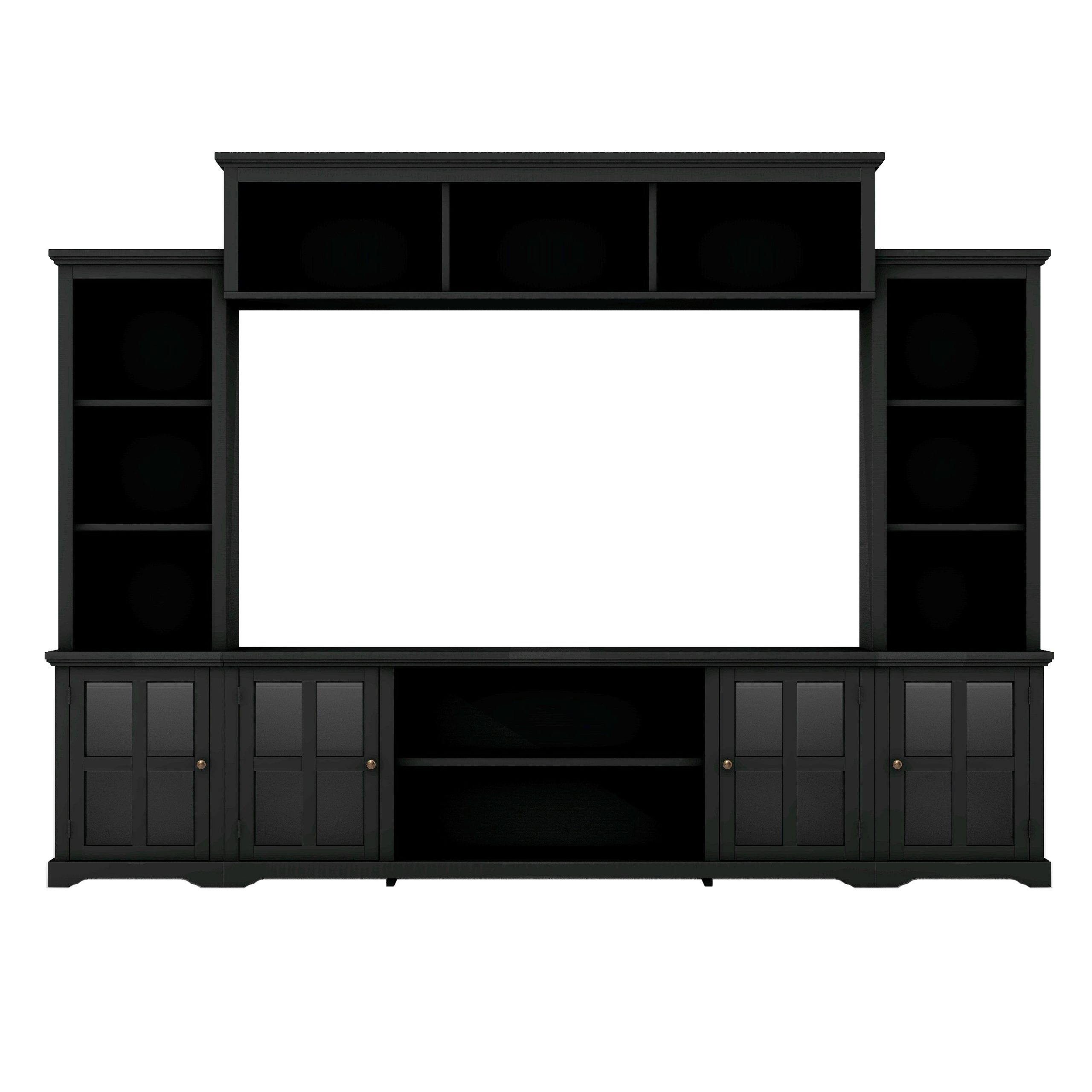 Entertainment Wall Unit With Bridge For Tvs Up To 70" – On Sale – Bed Bath  & Beyond – 37593513 For Entertainment Units With Bridge (Photo 12 of 15)