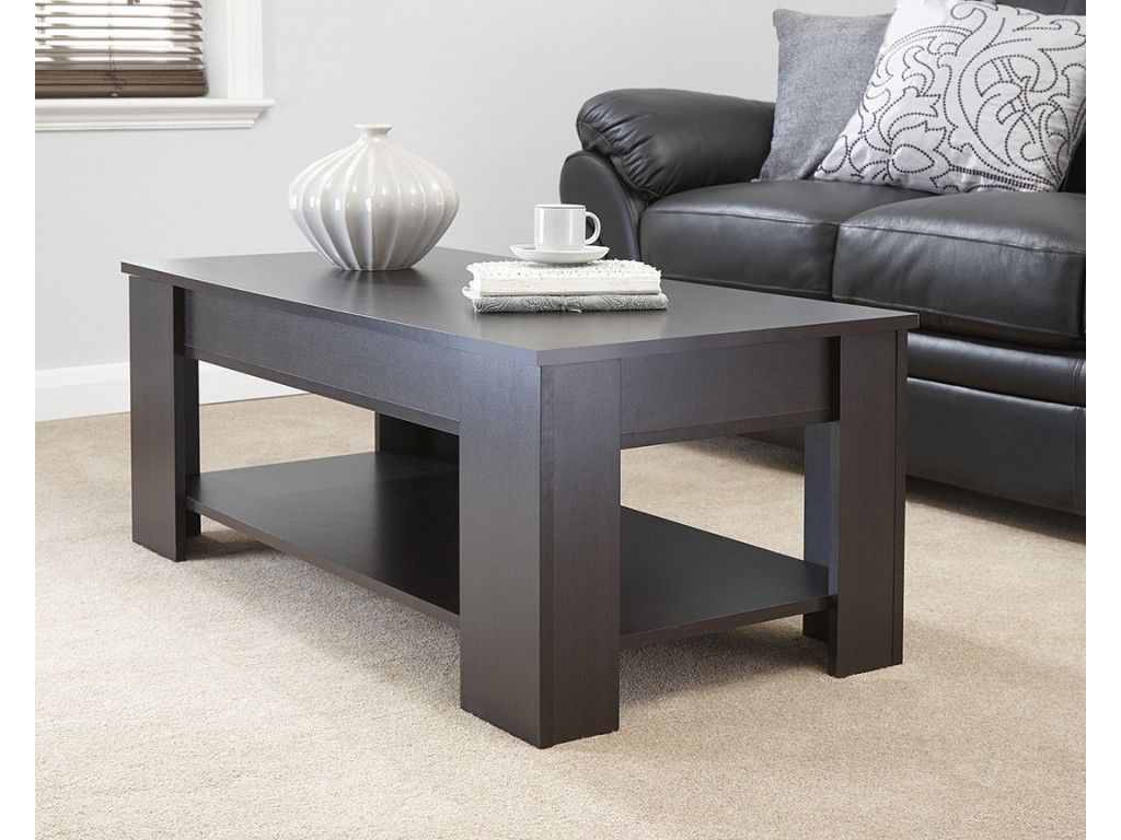 Espresso Julie Lift Up Top Coffee Table With Storage Living Room Regarding Espresso Wood Finish Coffee Tables (View 10 of 15)