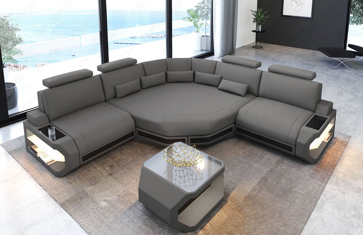 Fabric Sectional Sofa Bel Air Mini With Large Relax Corner | Sofadreams Within Microfiber Sectional Corner Sofas (View 4 of 15)