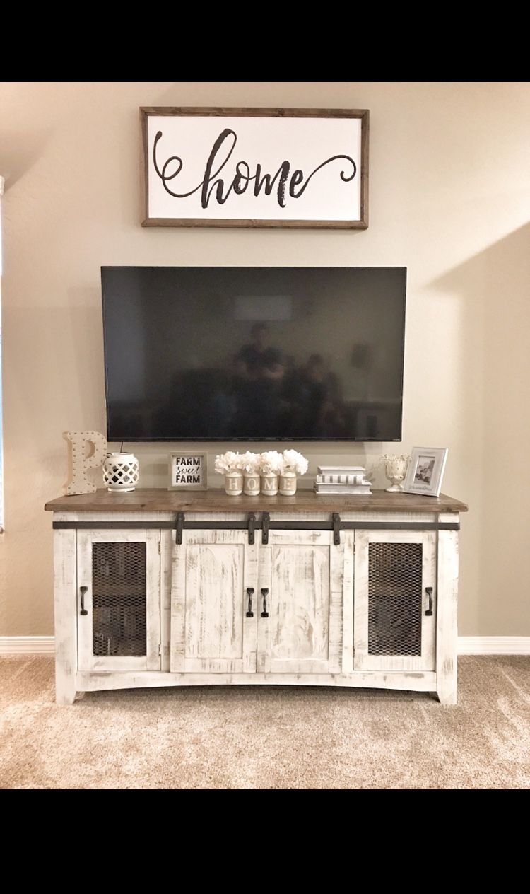 Farmhouse Tv Stand Decor | Farm House Living Room, Tv Stand Decor, Home  Decor With Regard To Farmhouse Tv Stands (View 2 of 15)
