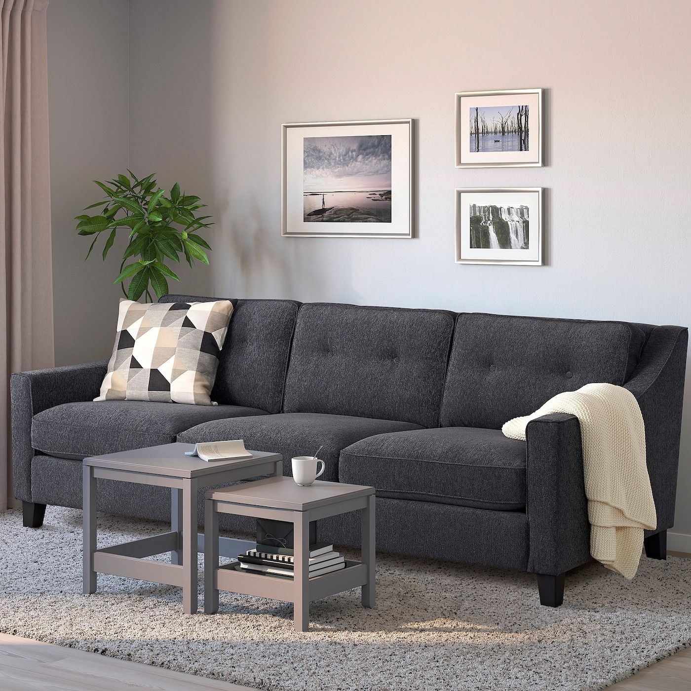 Fröslöv Sofa, Hyllie Dark Gray – Ikea Pertaining To Sofas In Dark Gray (Photo 1 of 15)
