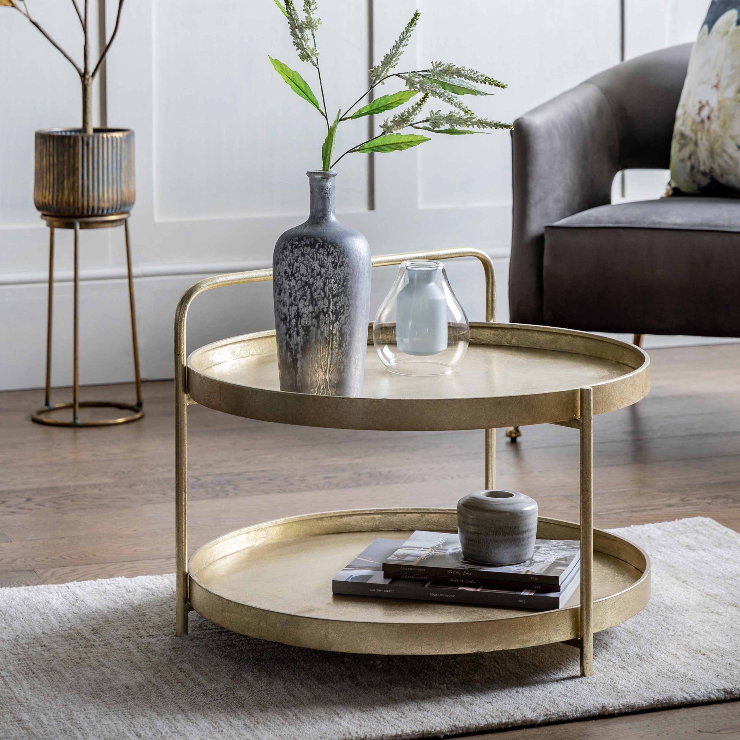 Gallery Direct 3 Legs Coffee Table With Storage & Reviews | Wayfair.co.uk Regarding Glass Coffee Tables With Lower Shelves (Photo 11 of 15)