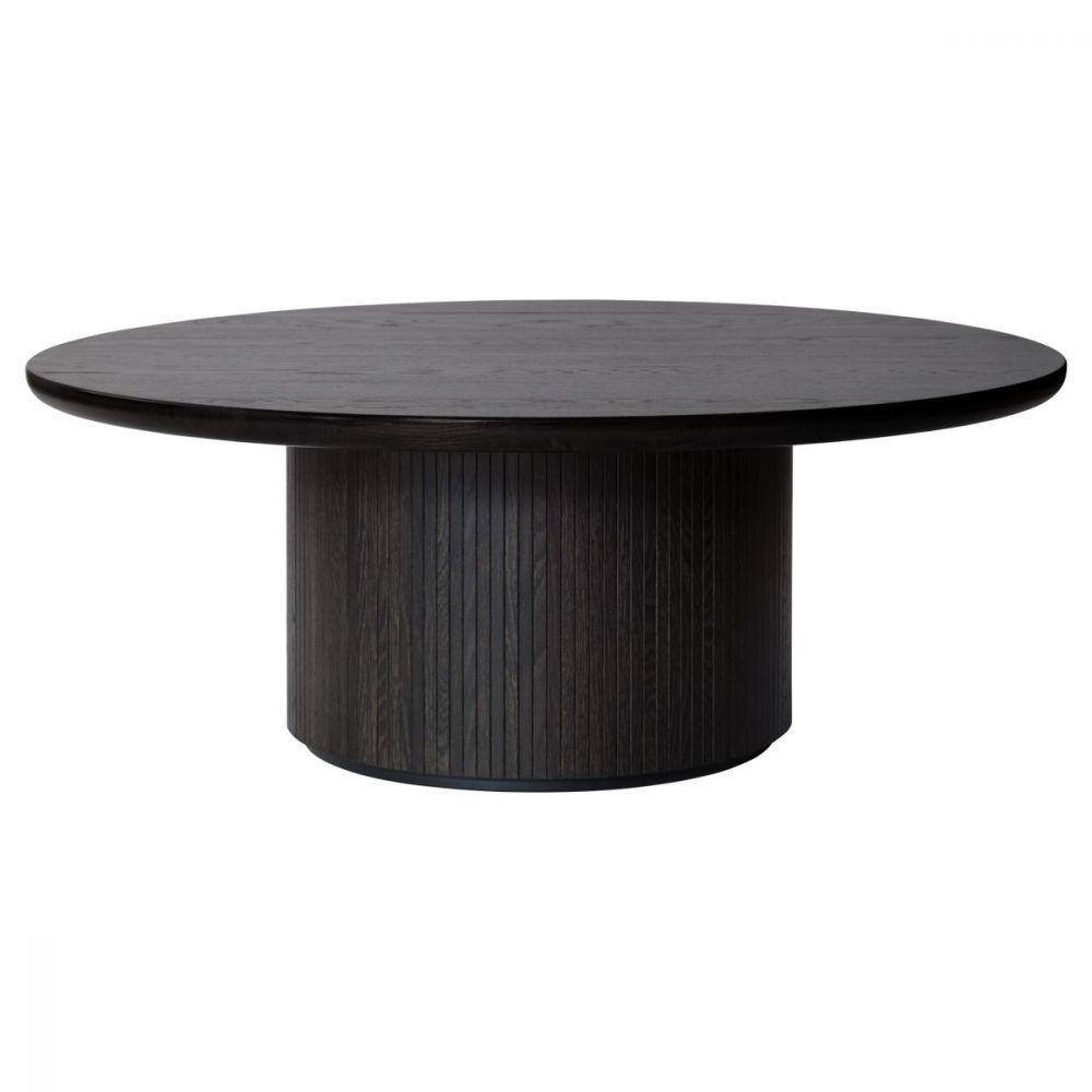 Gubi Moon Coffee Table – Round, 120Cm Diameter, Wood Top | Beut.co.uk Regarding Full Black Round Coffee Tables (Photo 8 of 15)