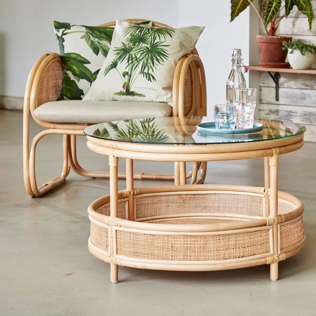 Handmade Round Rattan Coffee Table From| Alibaba Intended For Rattan Coffee Tables (Photo 12 of 15)