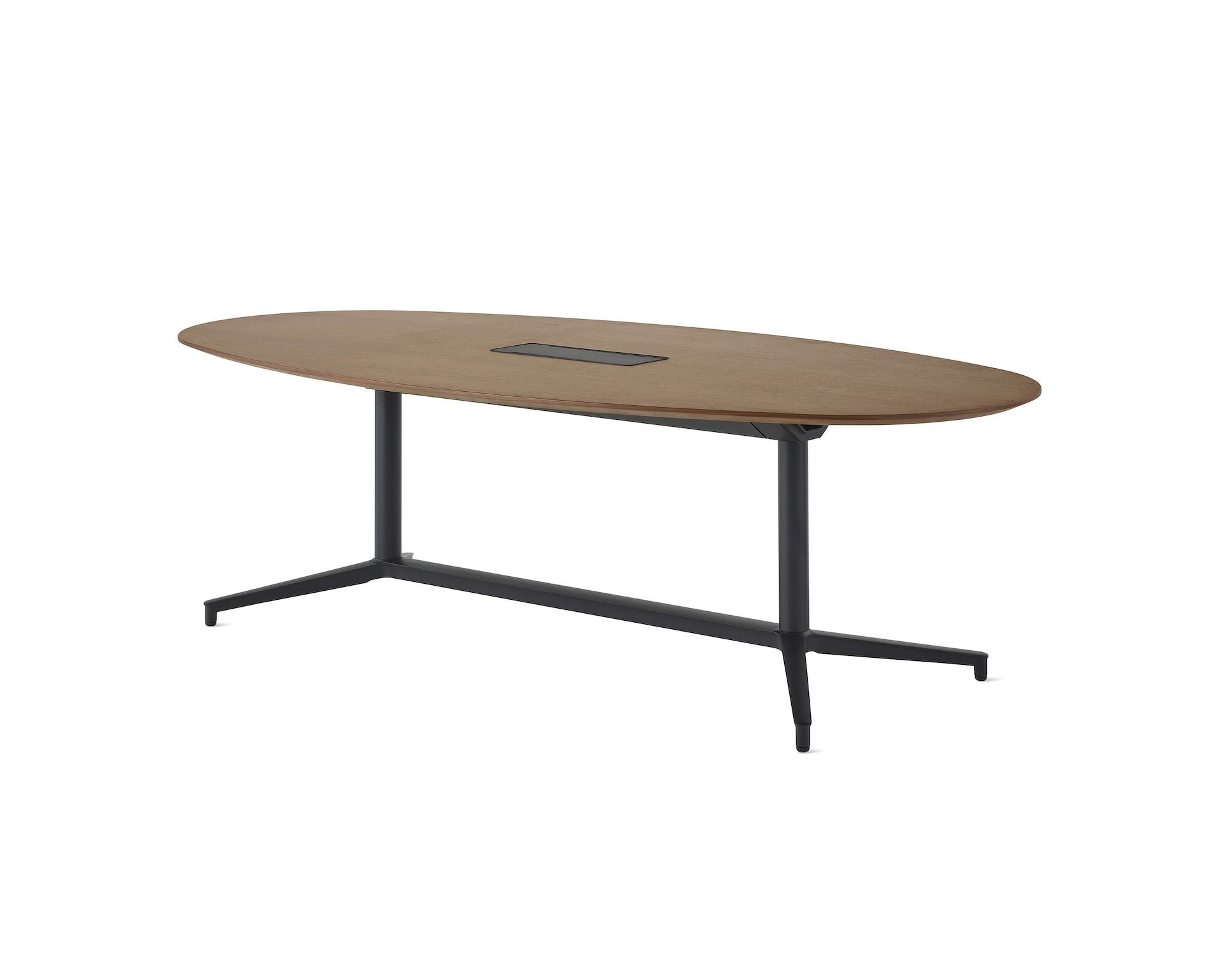 Headway Conference Table, Oval Y Base – Herman Miller In White T Base Seminar Coffee Tables (Photo 13 of 15)