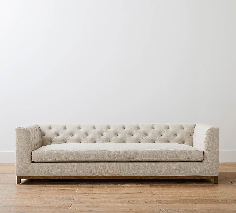 Henley Tufted Upholstered Sofa | Pottery Barn With Regard To Tufted Upholstered Sofas (Photo 2 of 15)