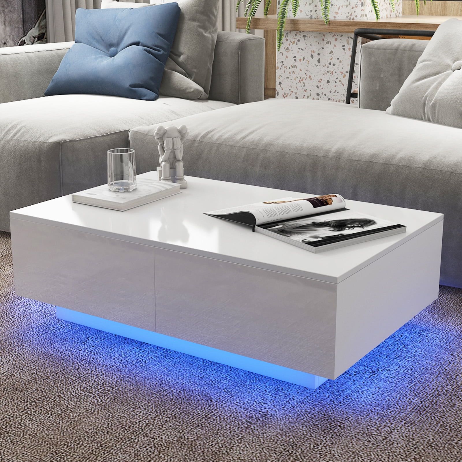 Featured Photo of Led Coffee Tables With 4 Drawers