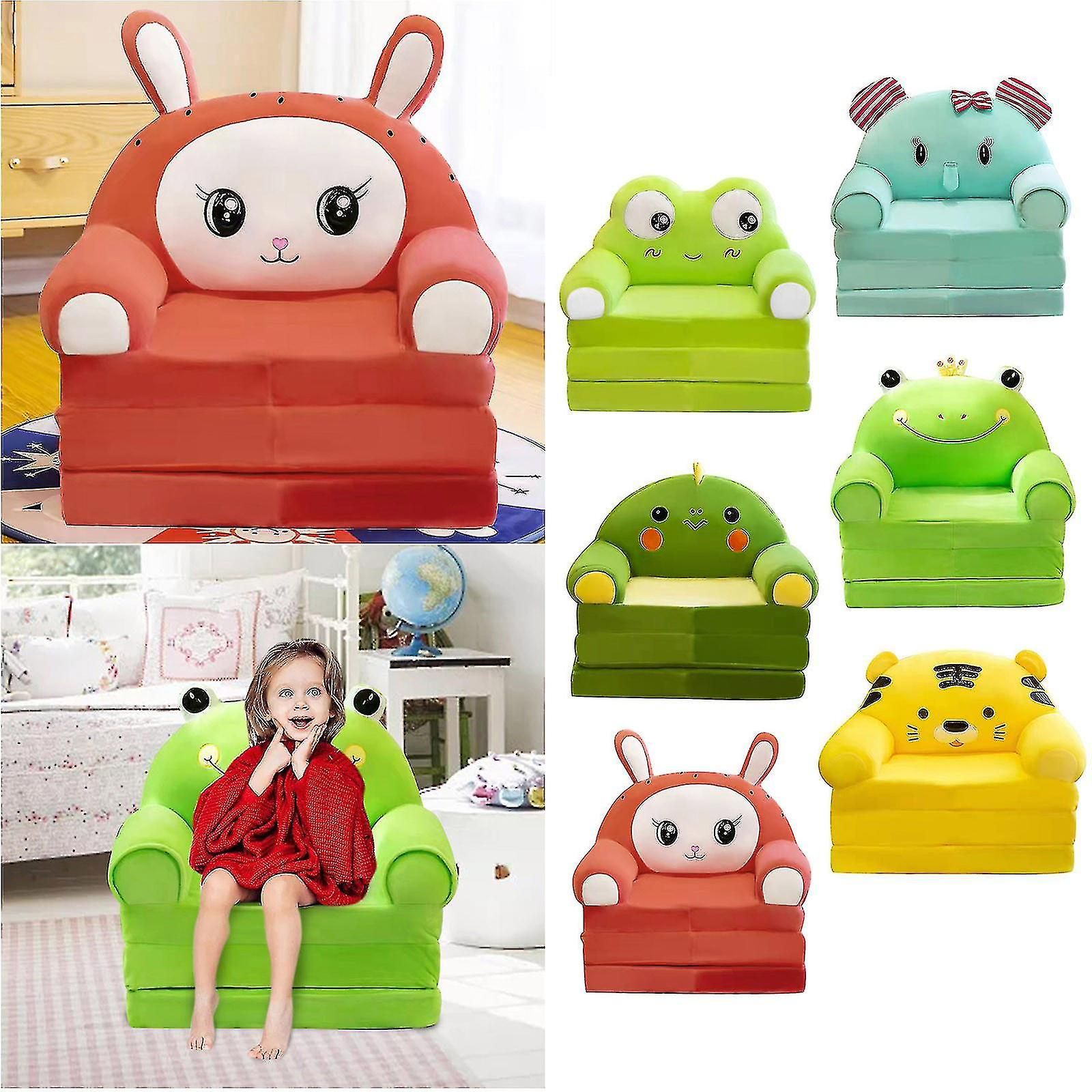 Hot 2023 2 In 1 Plush Foldable Kids Sofa Backrest Armchair Foldable  Children Sofa Cute Best Seller | Fruugo No Throughout 2 In 1 Foldable Sofas (View 15 of 15)