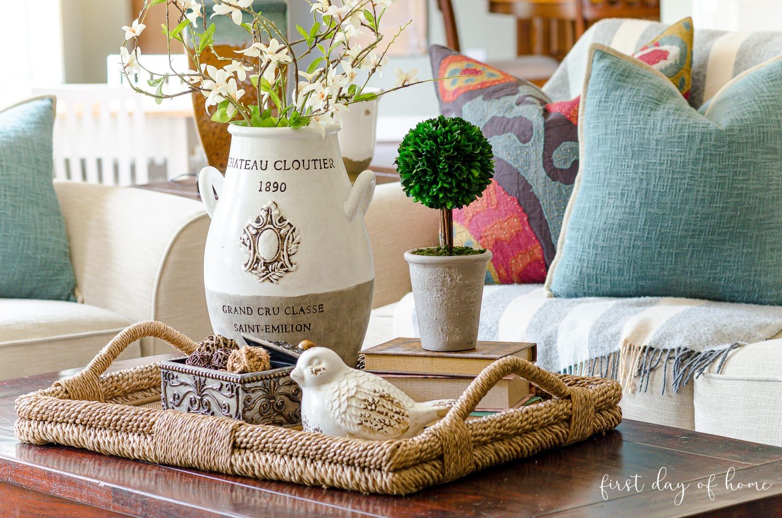 How To Create An Elegant Look With Coffee Table Decor With Regard To Coffee Tables With Trays (View 2 of 15)