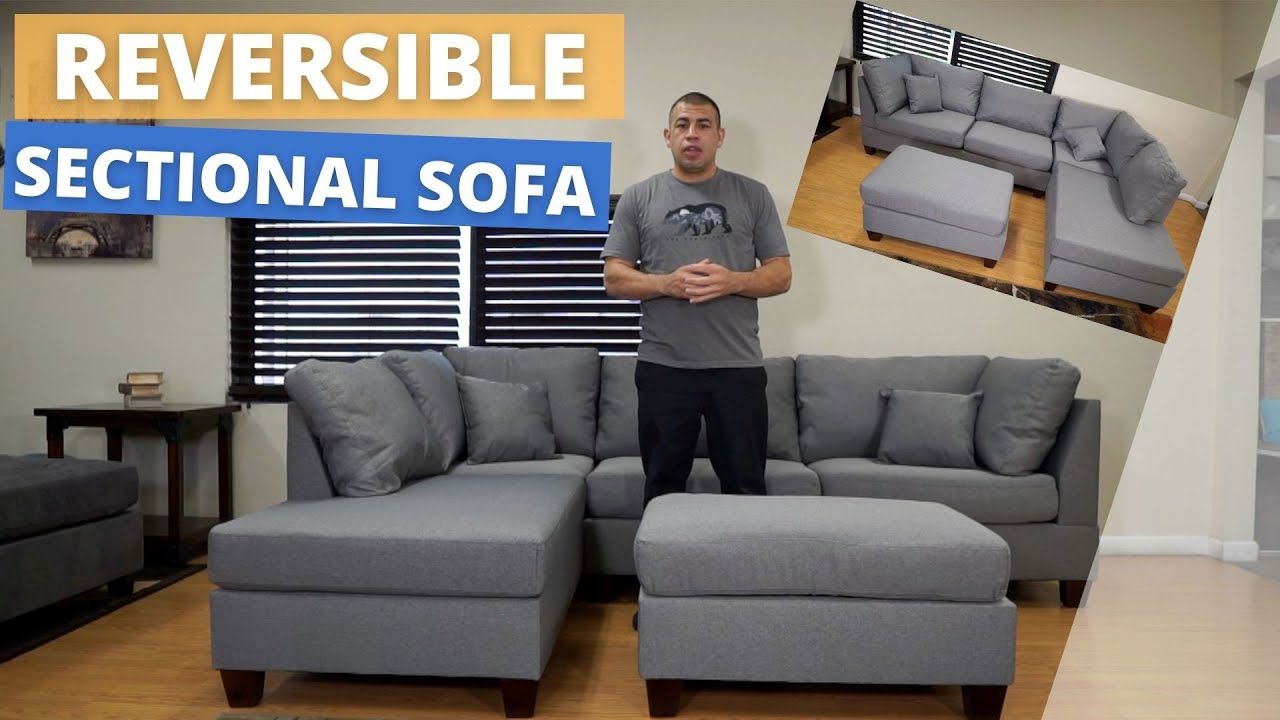 How To Reverse A Sectional Sofa: 10 Steps – Youtube For Left Or Right Facing Sleeper Sectionals (Photo 13 of 15)