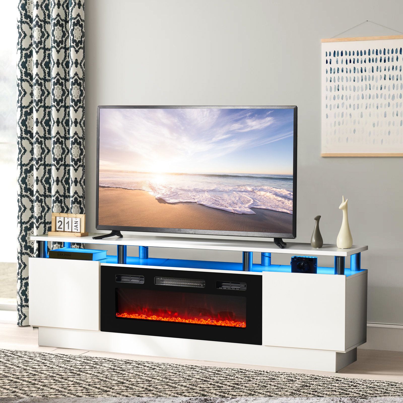 Ivy Bronx 70'' Media Console & Reviews | Wayfair Within Media Entertainment Center Tv Stands (Photo 11 of 15)