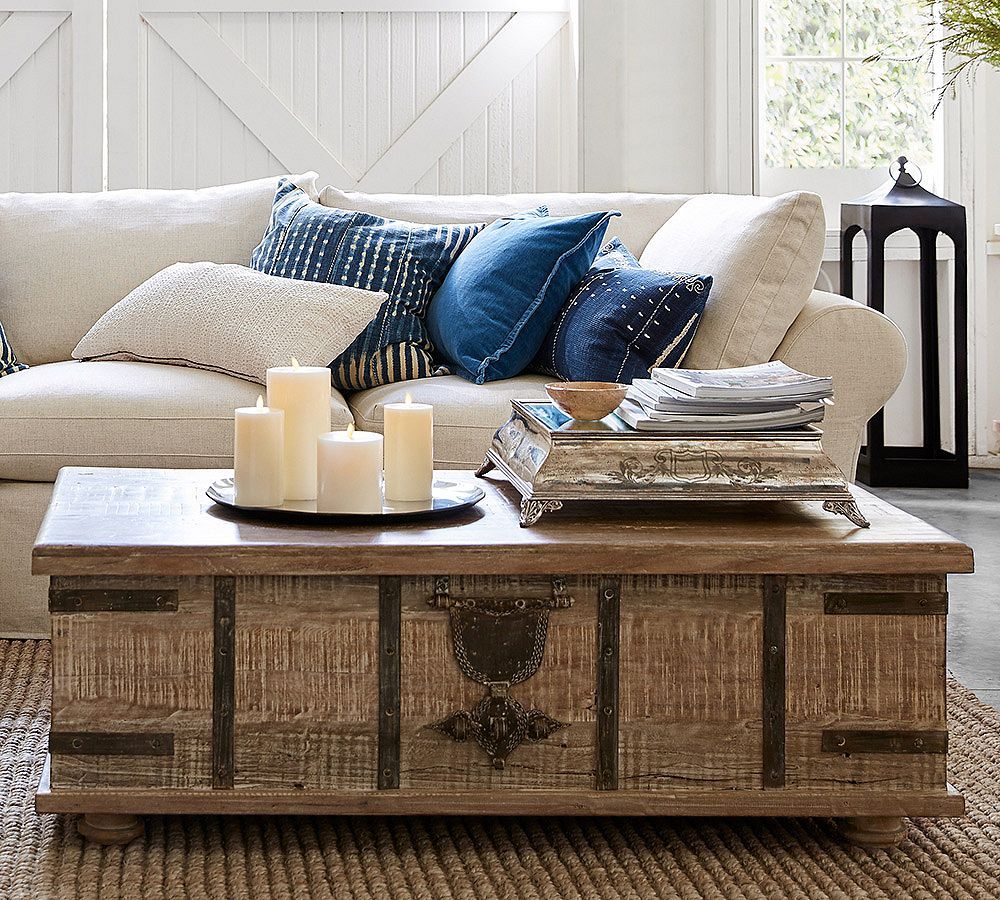 Kaplan Rectangular Reclaimed Wood Lift Top Coffee Table | Pottery Barn Regarding Wood Lift Top Coffee Tables (View 6 of 15)