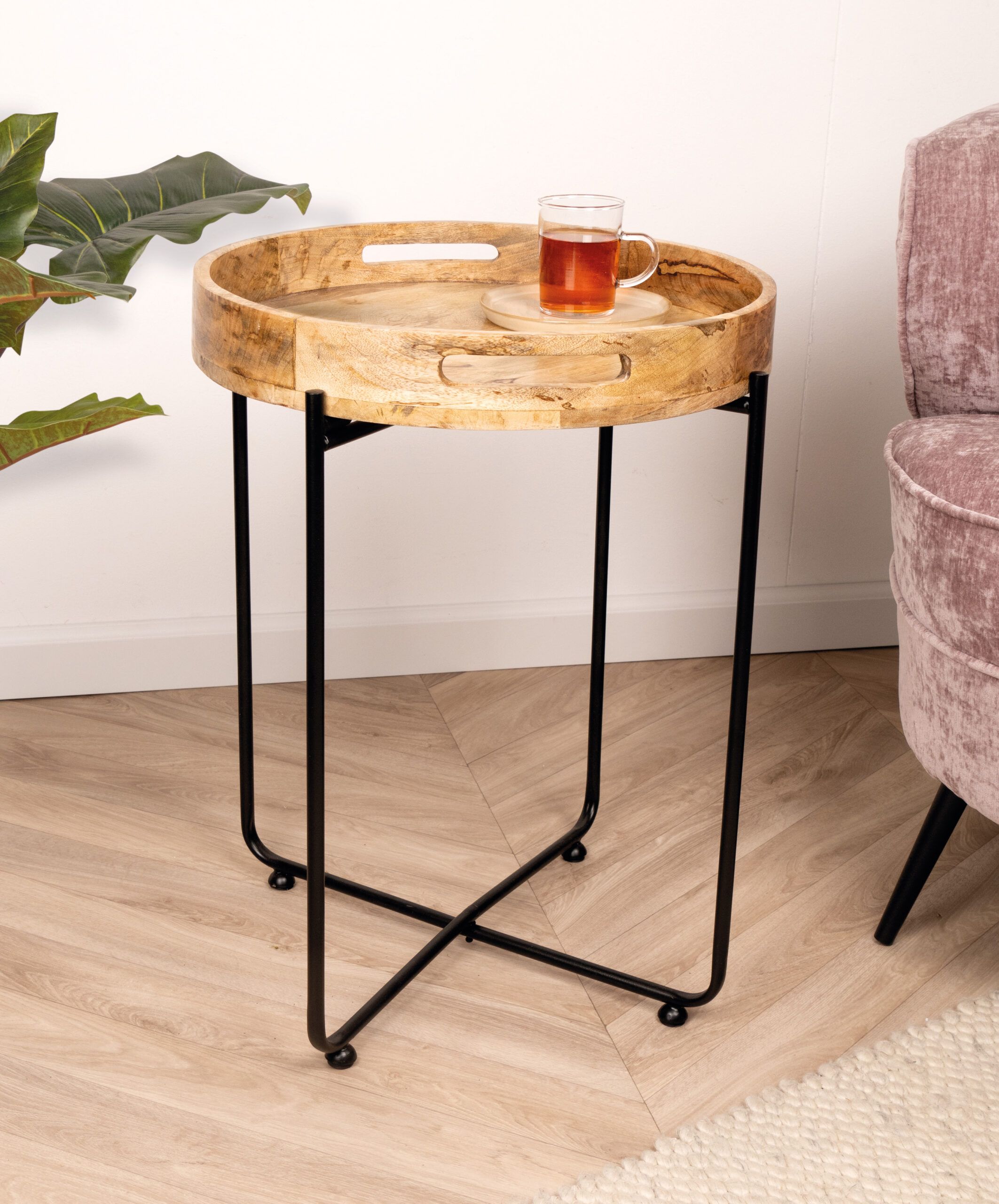 Kd Table With Removable Mango Tray – Home Accents Decorations Intended For Detachable Tray Coffee Tables (View 11 of 15)
