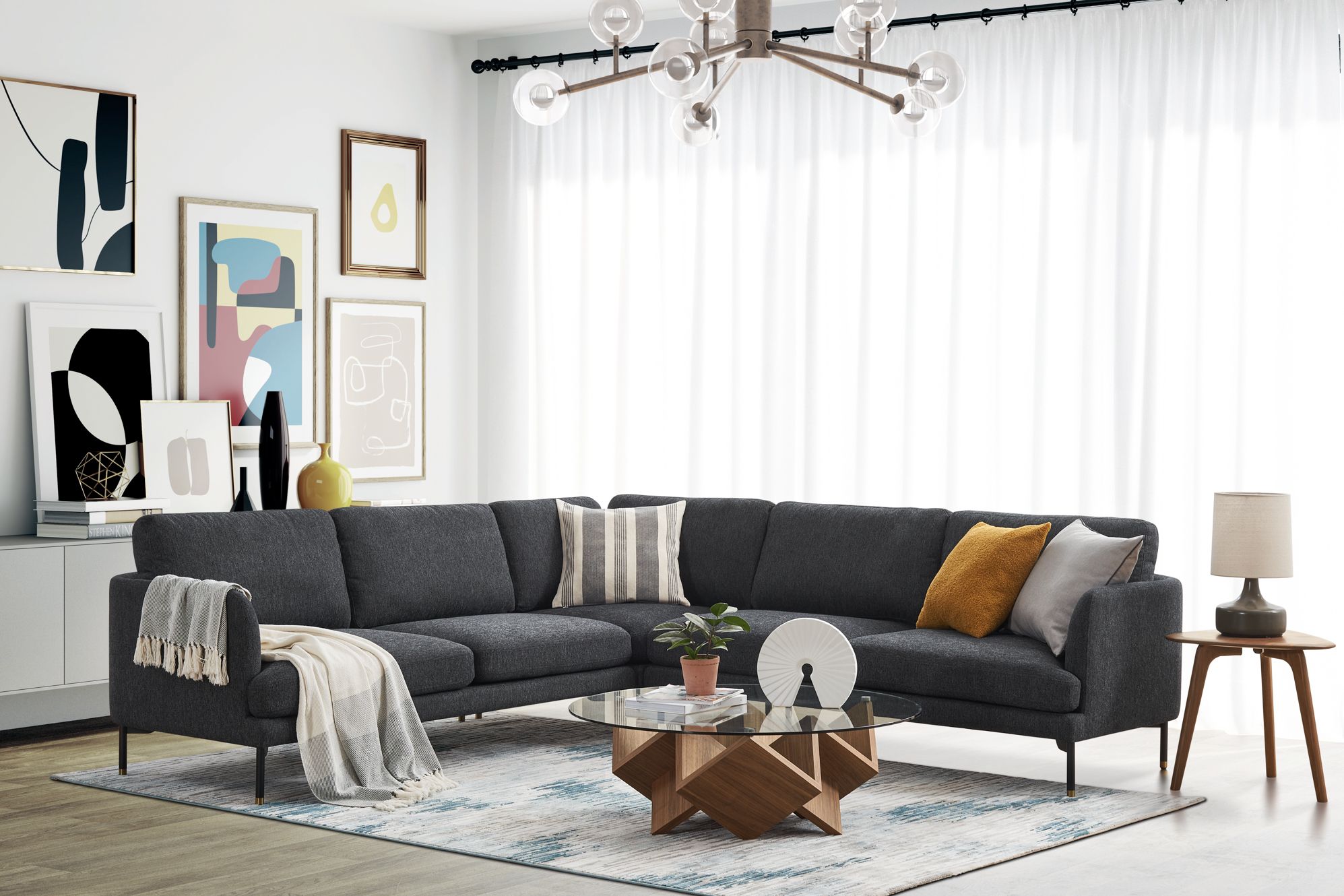 L Shape Sofas For Small Living Rooms? | Castlery Singapore With Small L Shaped Sectional Sofas In Beige (Photo 7 of 15)