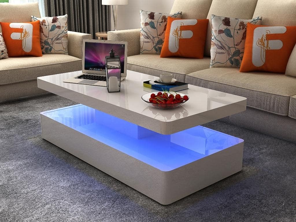 Led Light Coffee Table Aurora (#899) – Paramountfurniture Intended For Coffee Tables With Led Lights (View 13 of 15)