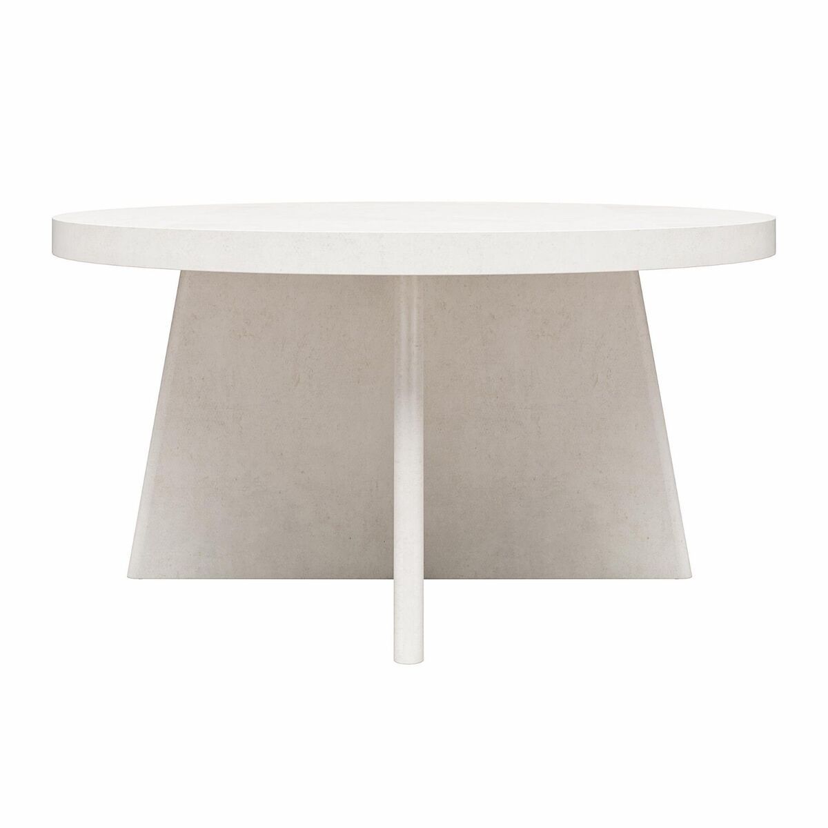 Liam Round Coffee Table, Plaster Intertwines Crisp Minimalism With Earthy  Warmth | Ebay Within Liam Round Plaster Coffee Tables (View 5 of 15)