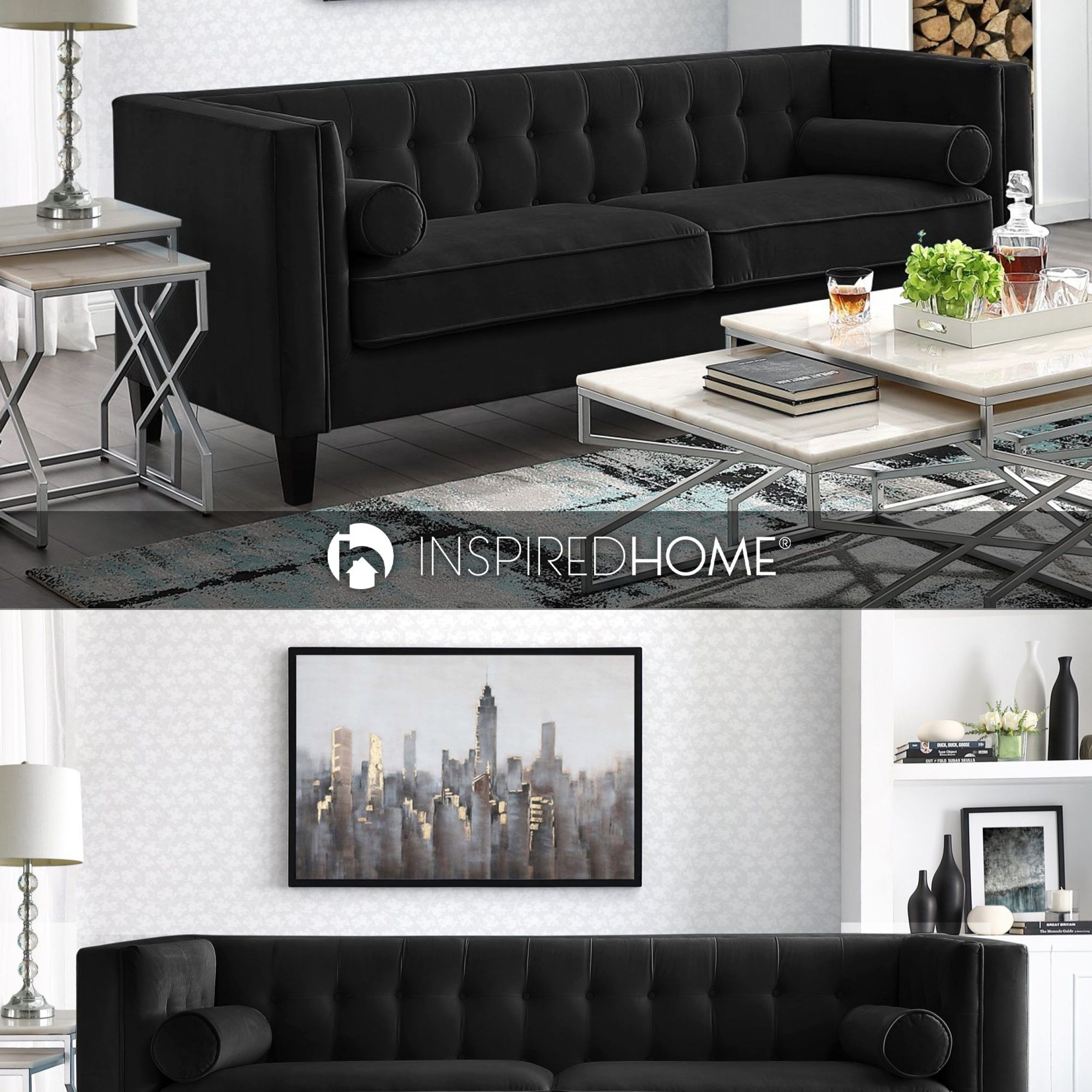 Lotte Velvet Sofa | Furniture Design Living Room, Wooden Sofa Designs, Black  Living Room Intended For Traditional Black Fabric Sofas (View 15 of 15)