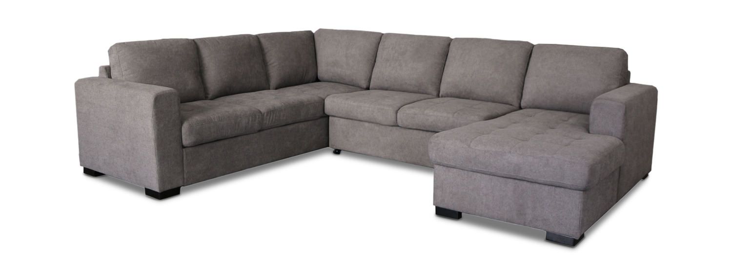 Louden Sleeper Sectional With Storage Chaise | Dock86 Inside Left Or Right Facing Sleeper Sectionals (View 7 of 15)