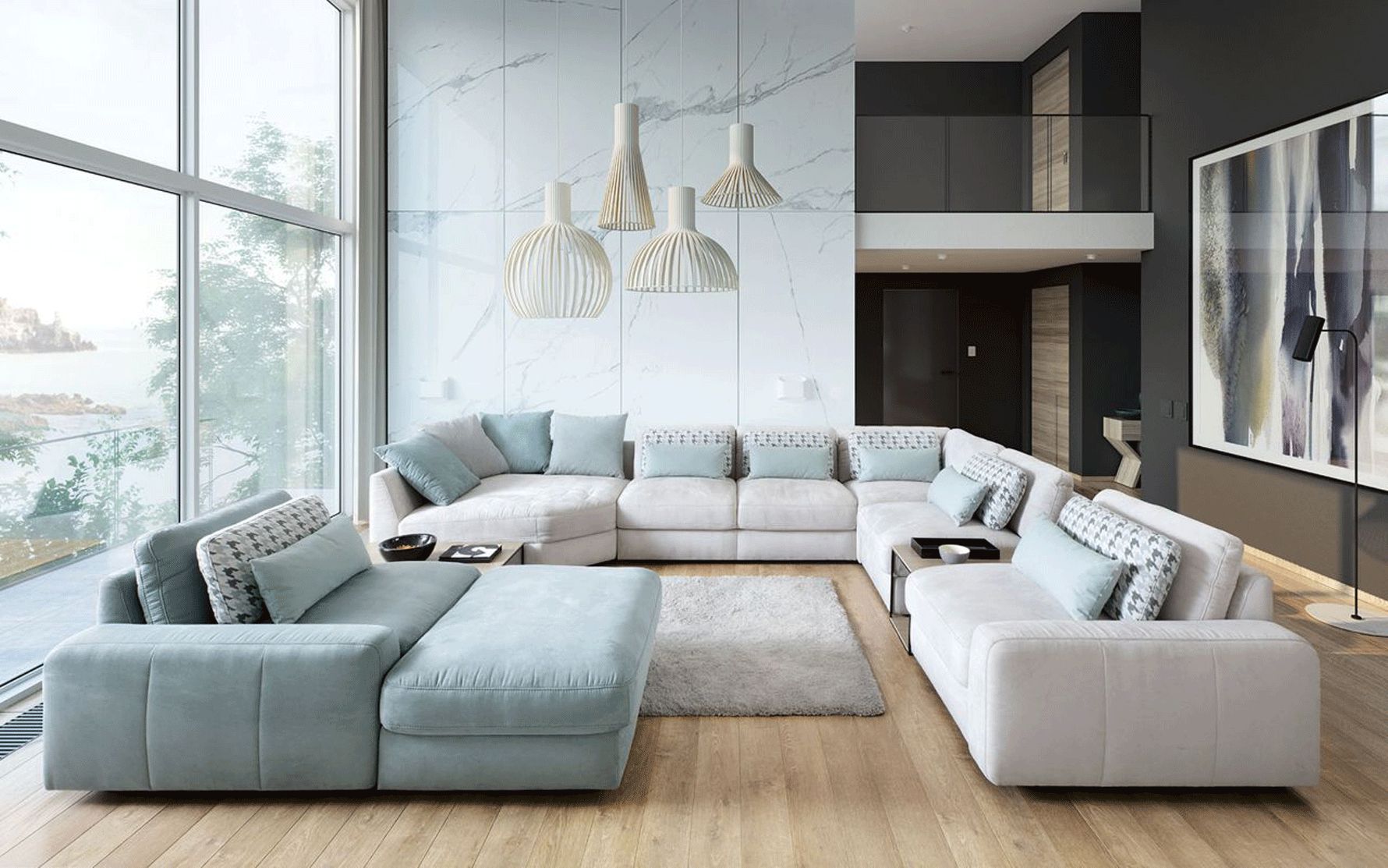 Featured Photo of Microfiber Sectional Corner Sofas