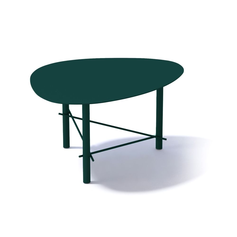 Meme Design Cookie High Coffee Table 79X61X37H Cm – Metal Top Within Round Steel Patio Coffee Tables (Photo 12 of 15)